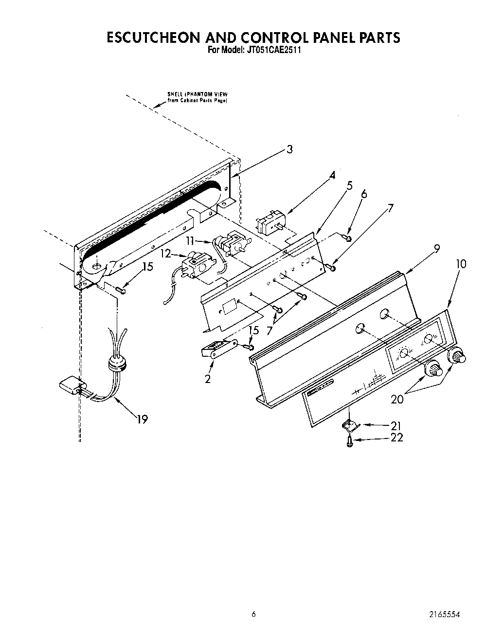 04 - ESCUTCHEON AND CONTROL PANEL