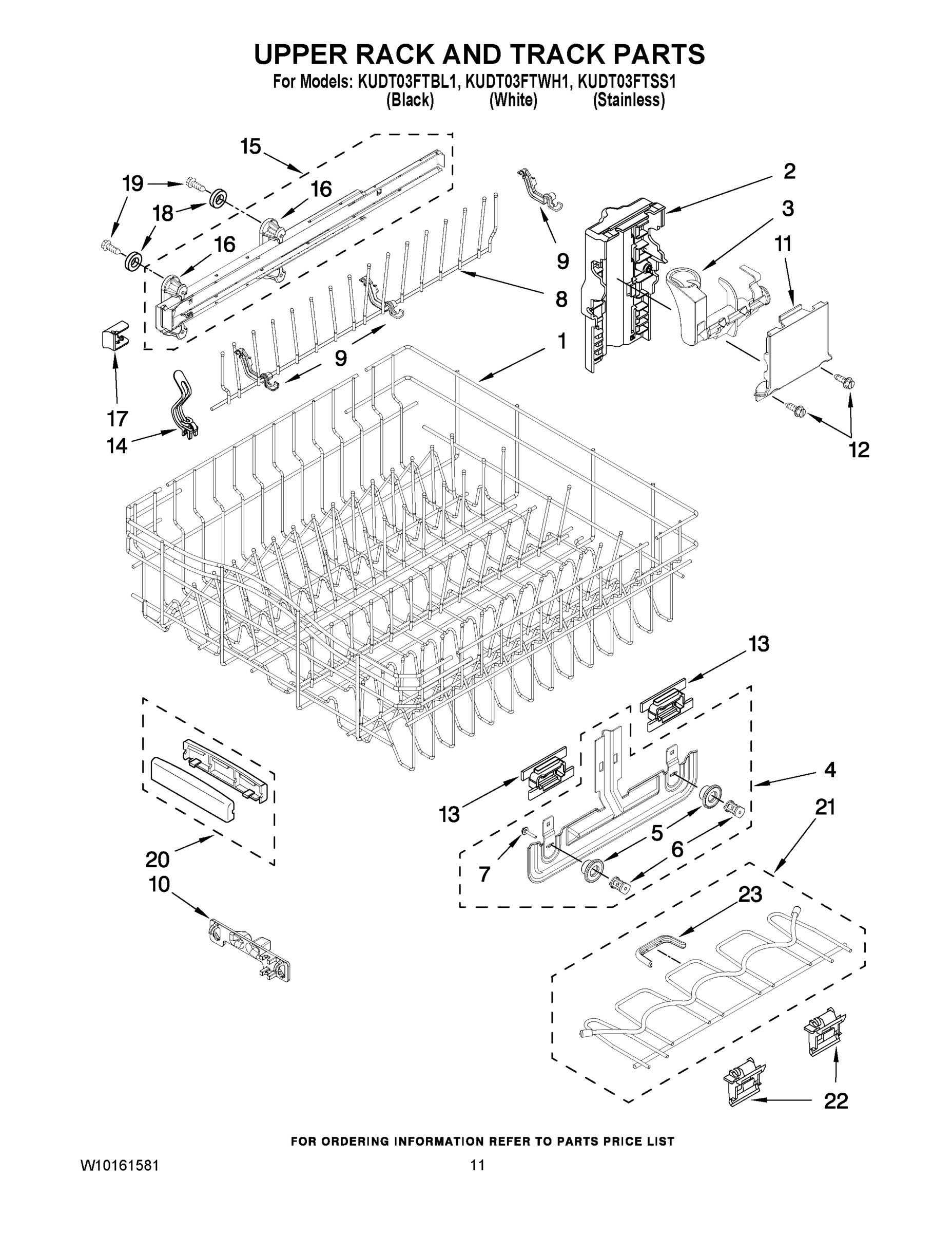 09 - UPPER RACK AND TRACK PARTS