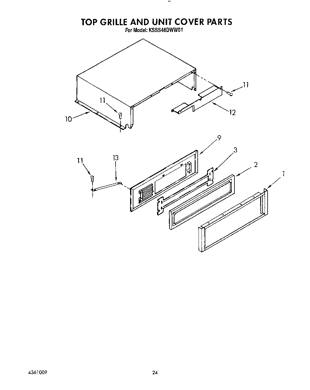 18 - TOP GRILLE AND UNIT COVER