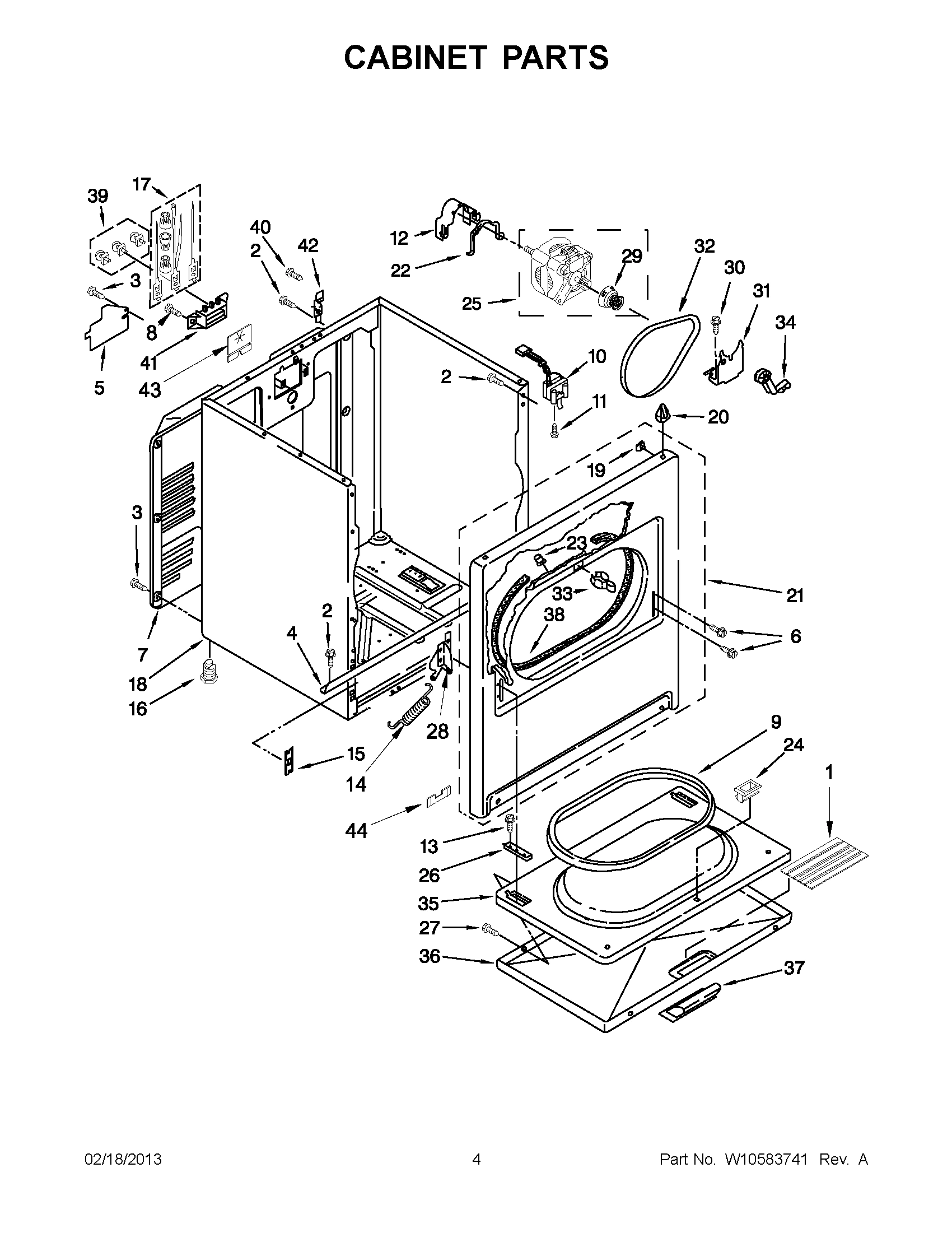 02 - CABINET PARTS