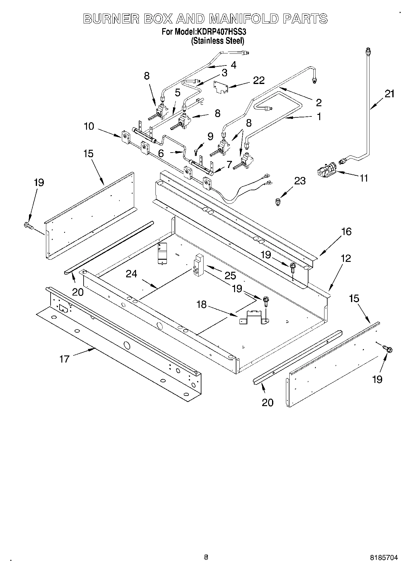 07 - BURNER BOX AND MANIFOLD