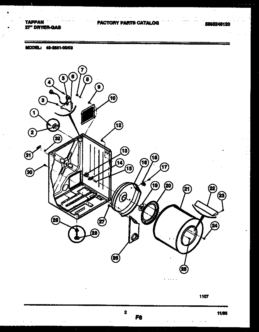 02 - CABINET AND COMPONENT PARTS