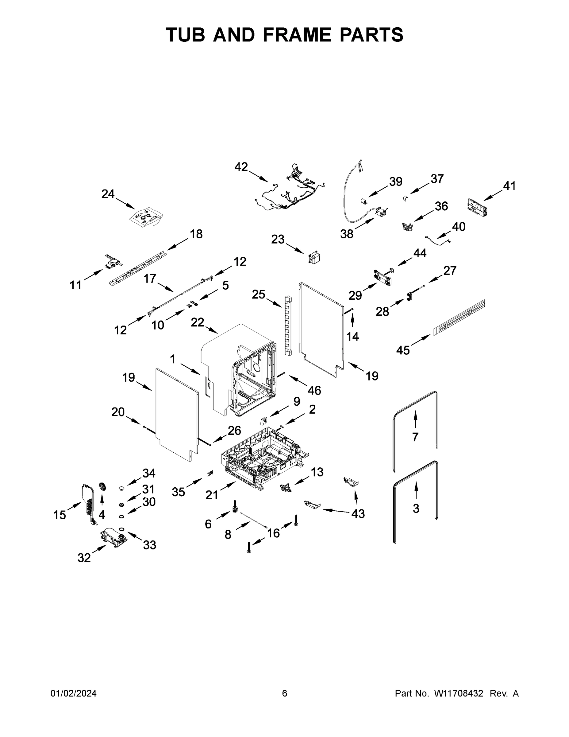 04 - TUB AND FRAME PARTS