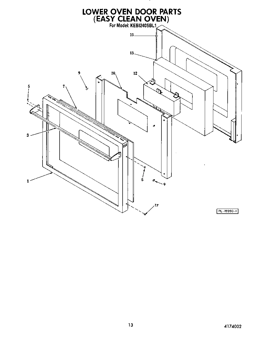 09 - LOWER OVEN DOOR