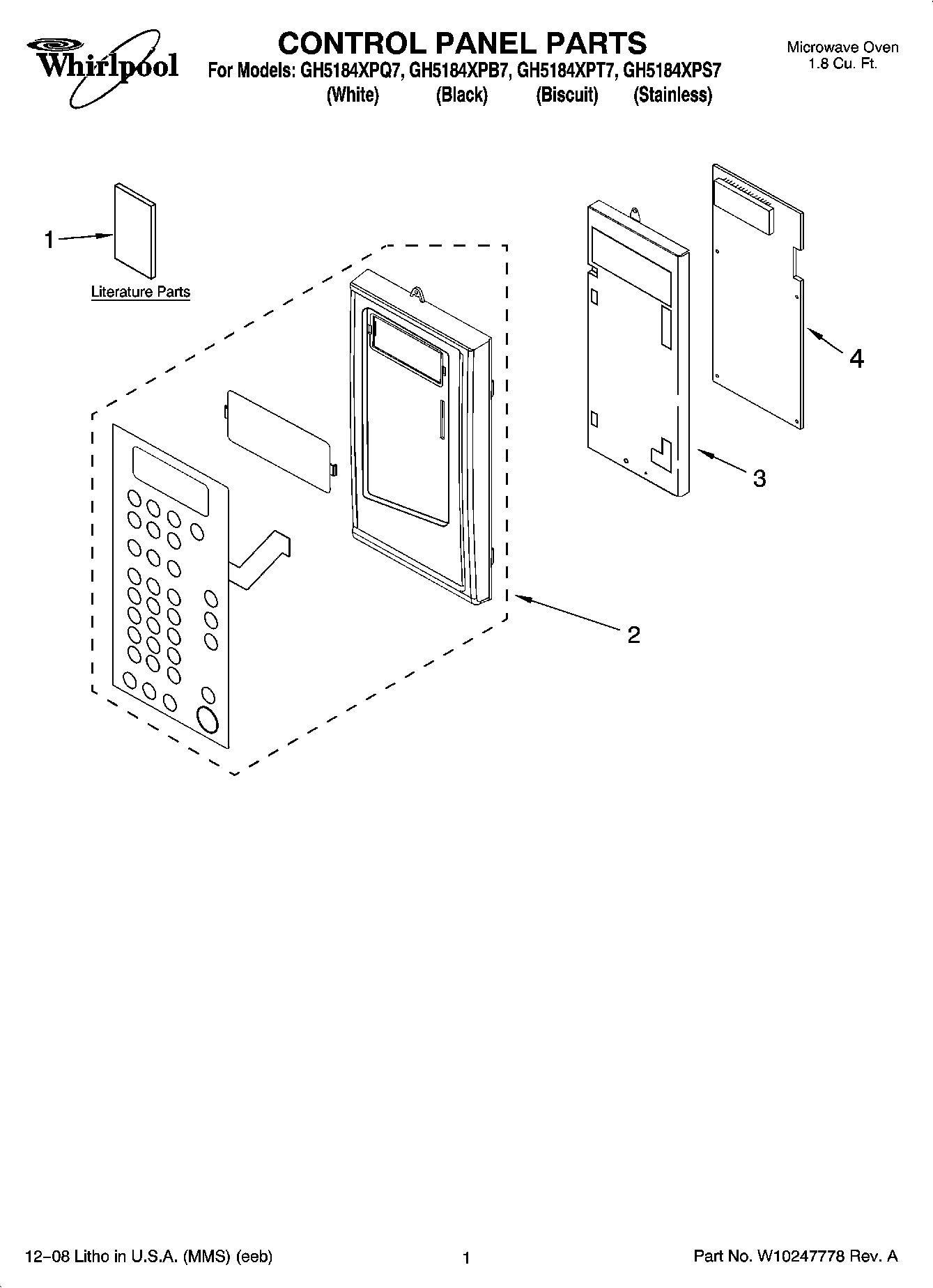 01 - CONTROL PANEL PARTS