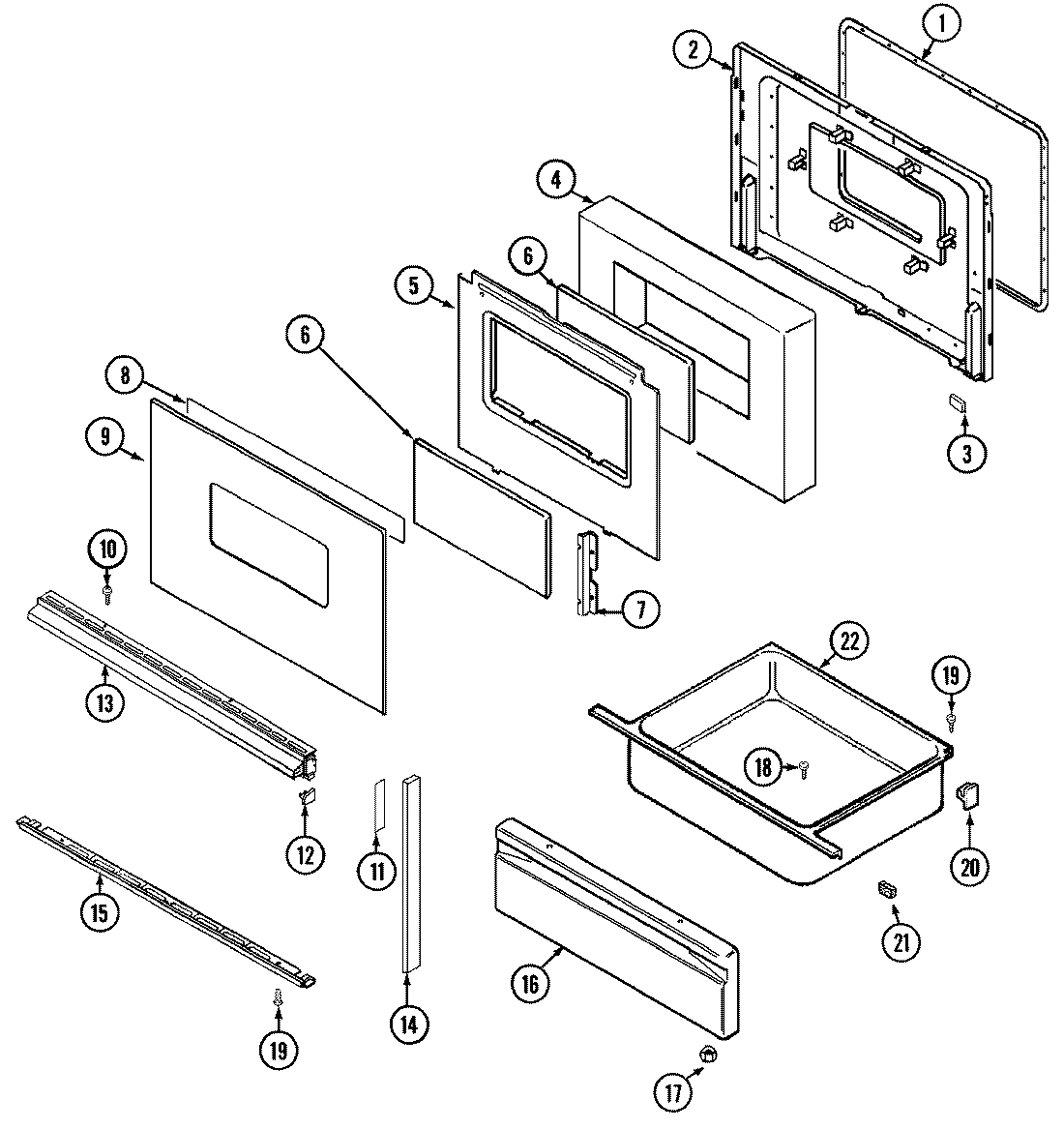 05 - DOOR/DRAWER (XRA/XRW SERIAL 34)