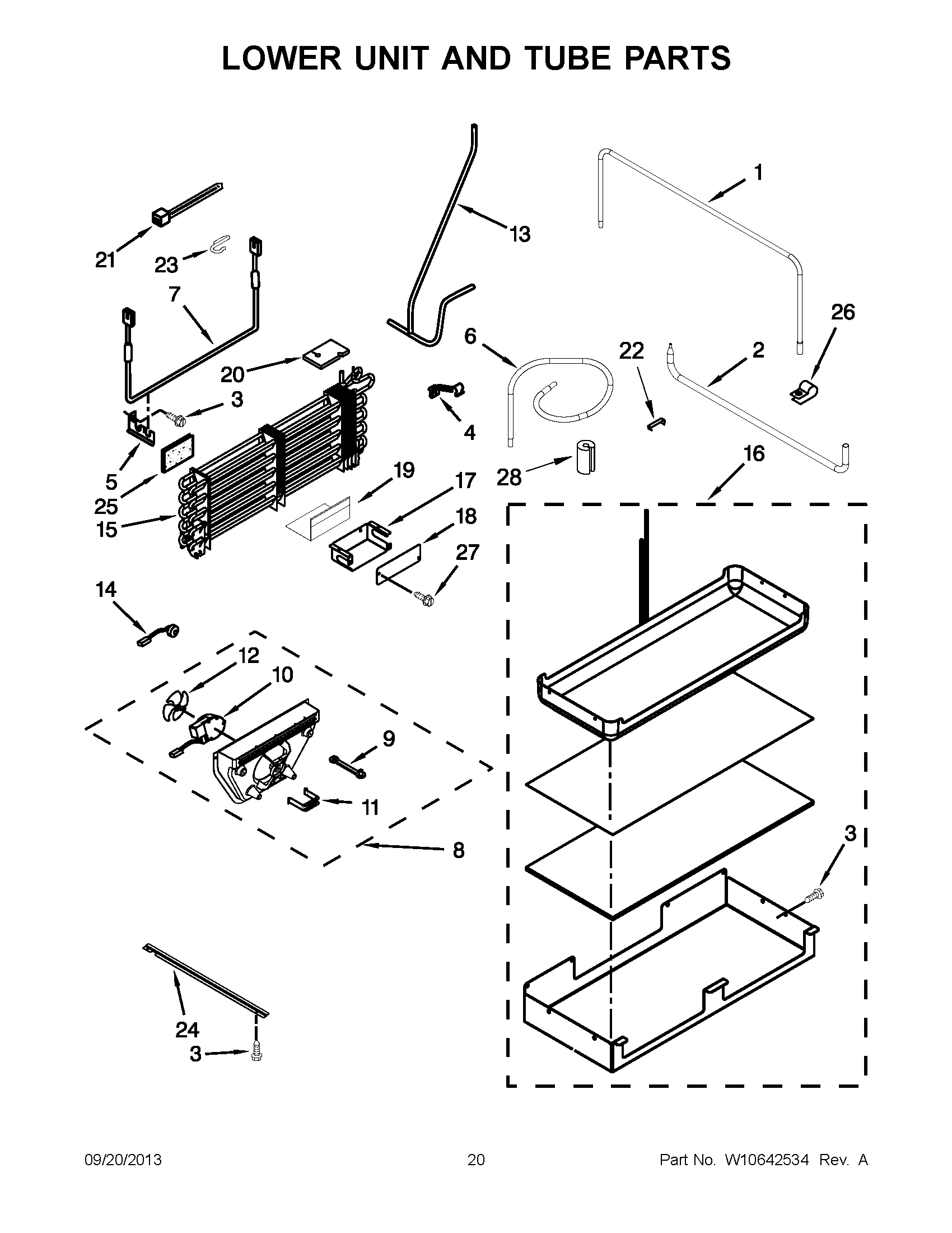 11 - LOWER UNIT AND TUBE PARTS