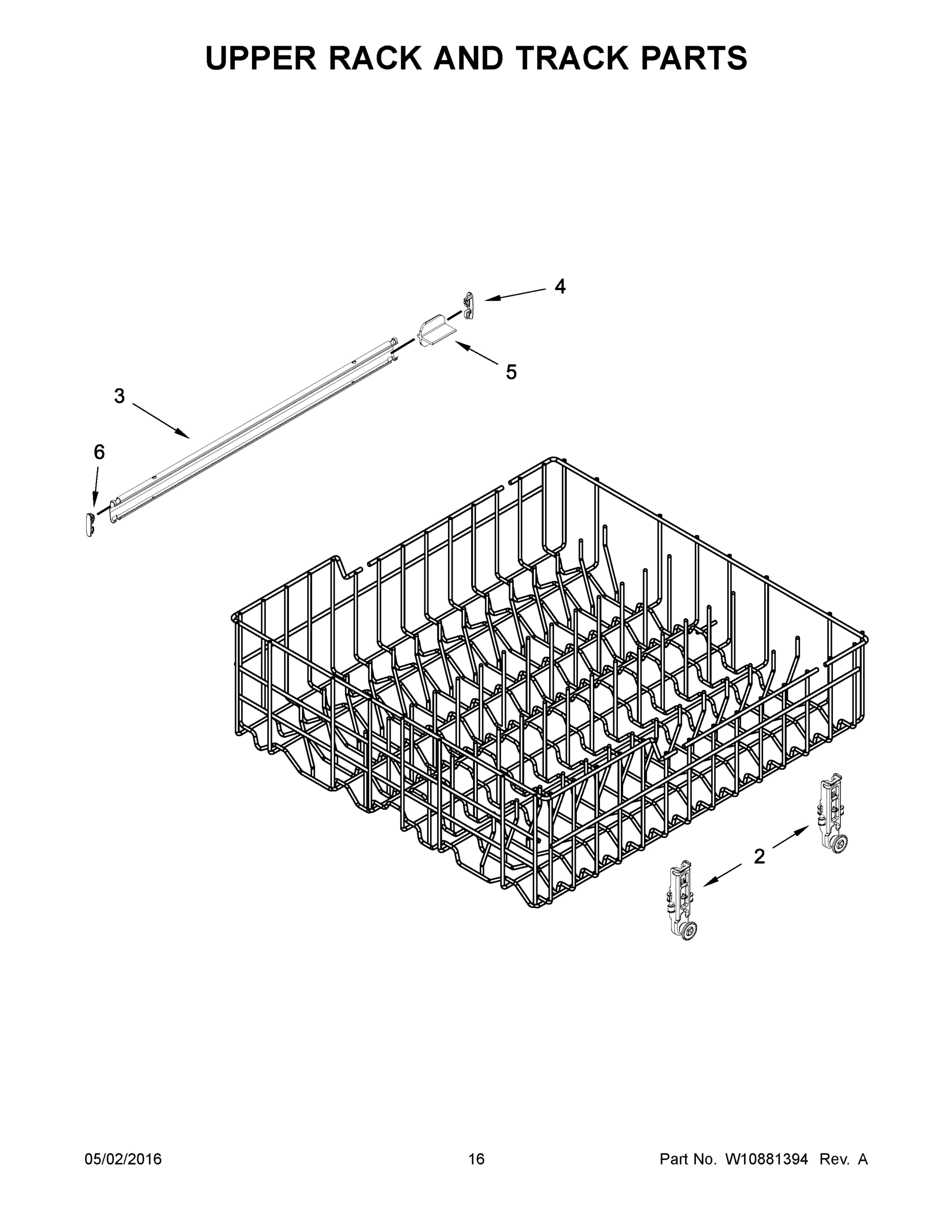 09 - UPPER RACK AND TRACK PARTS