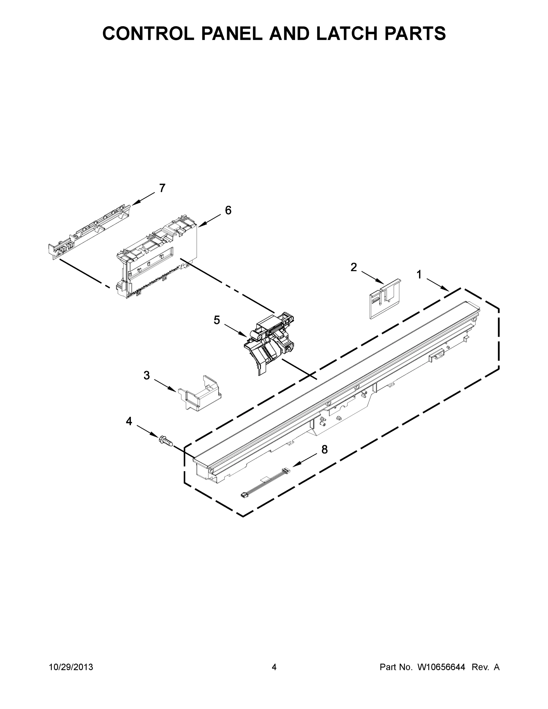 03 - CONTROL PANEL AND LATCH PARTS