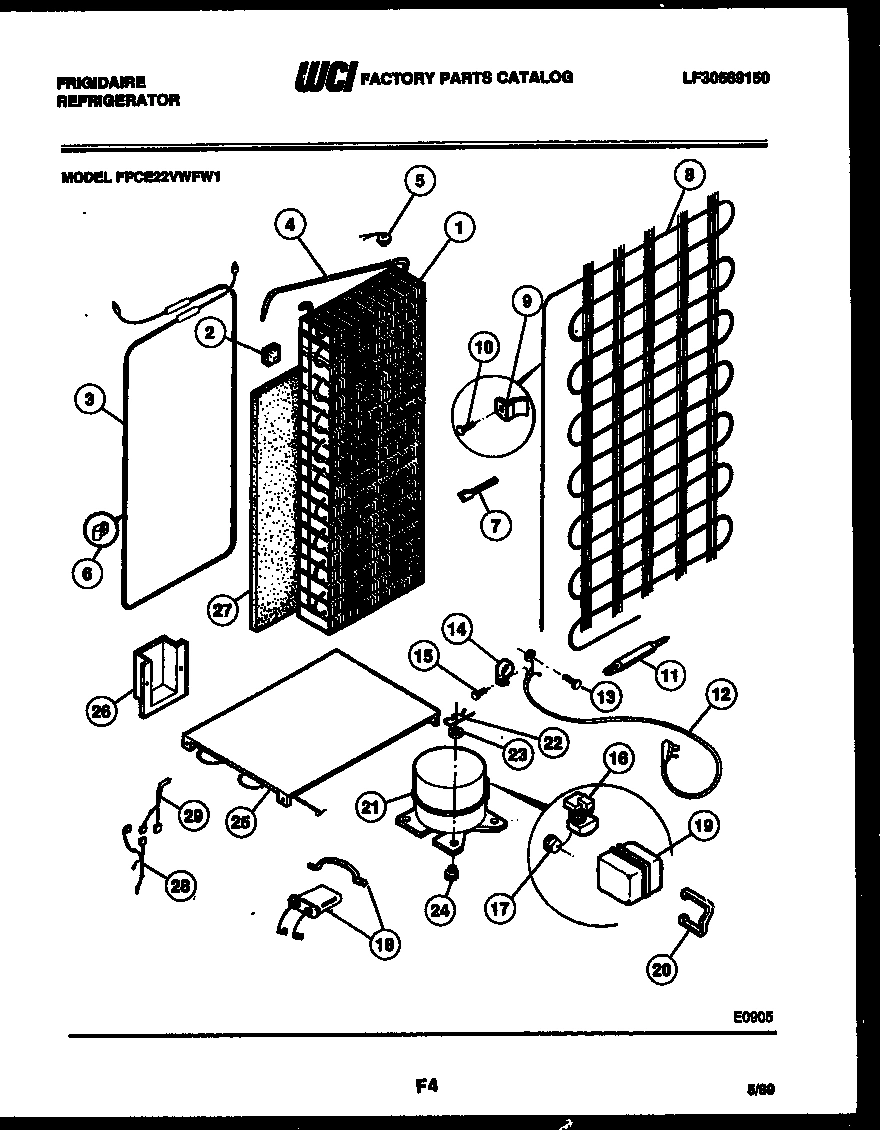 10 - SYSTEM AND AUTOMATIC DEFROST PARTS