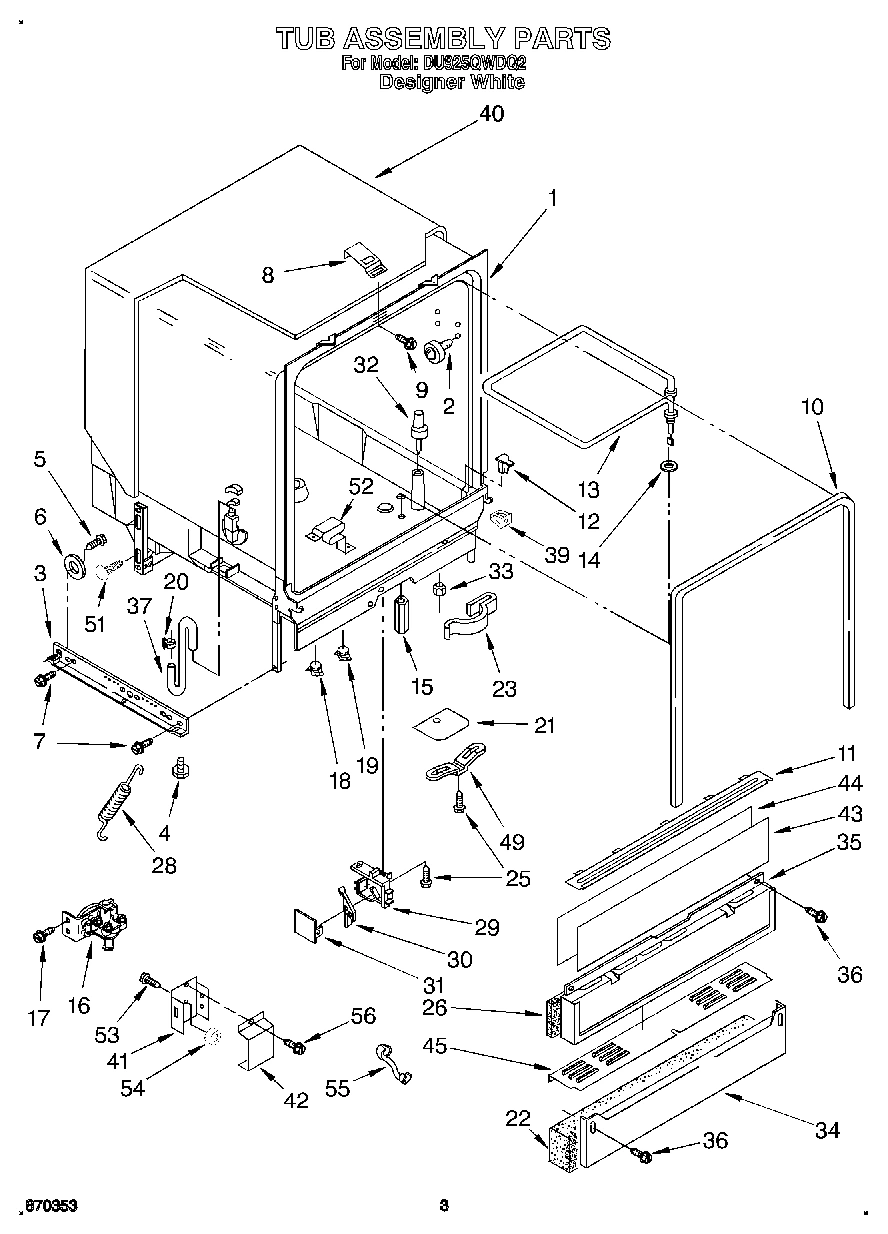 03 - TUB ASSEMBLY