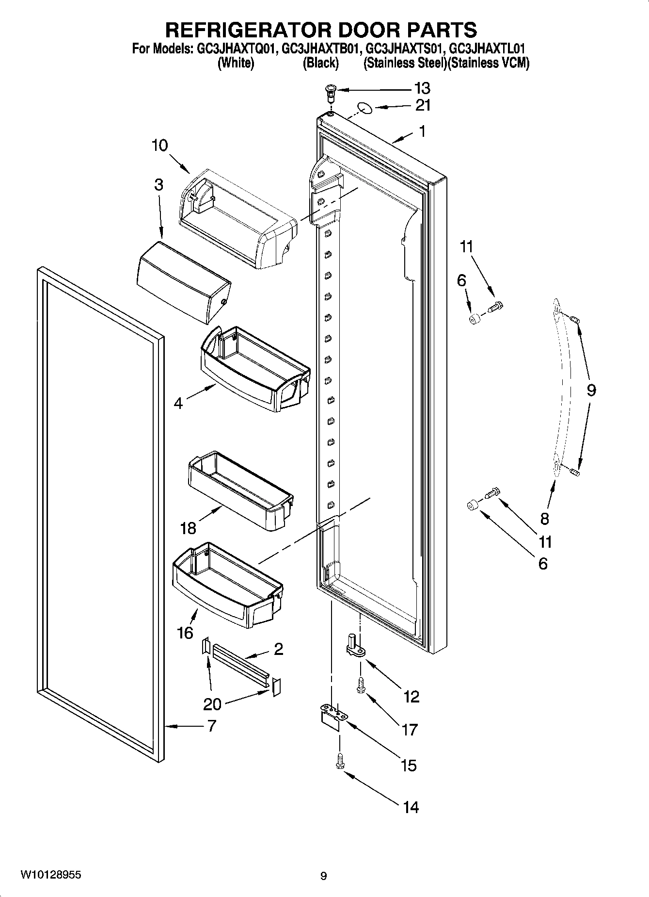 06 - REFRIGERATOR DOOR PARTS