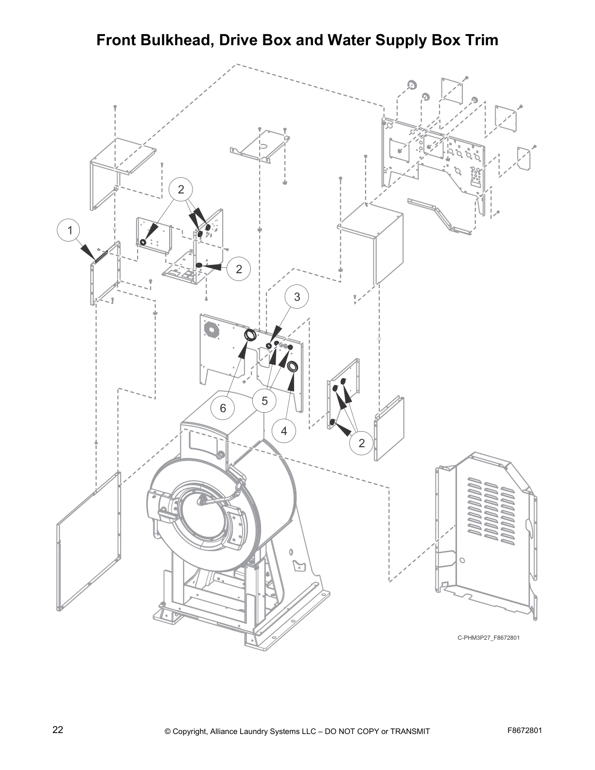 Front Bulkhead, Drive Box and Water Supply Box Trim
