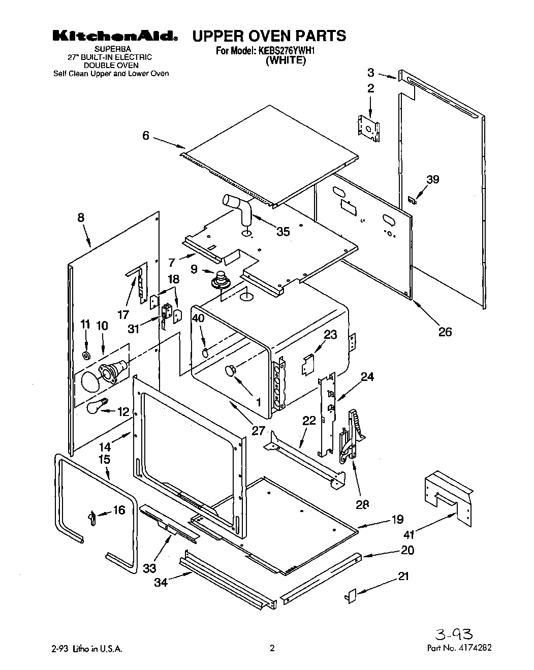 01 - UPPER OVEN, OPTIONAL