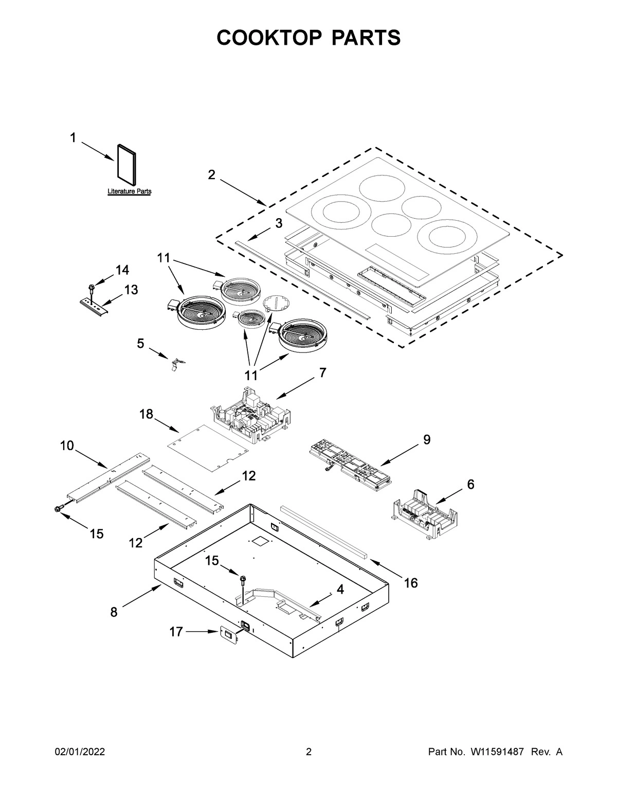 02 - COOKTOP PARTS