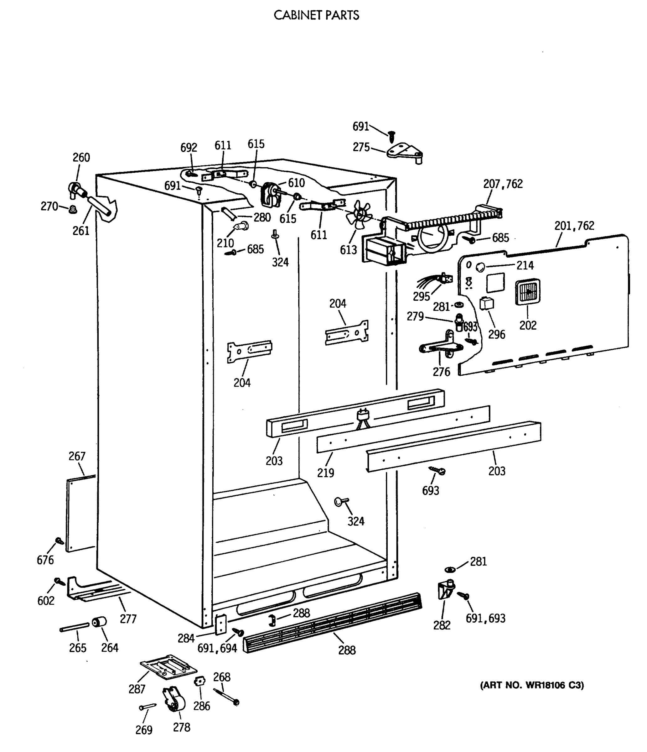 CABINET PARTS