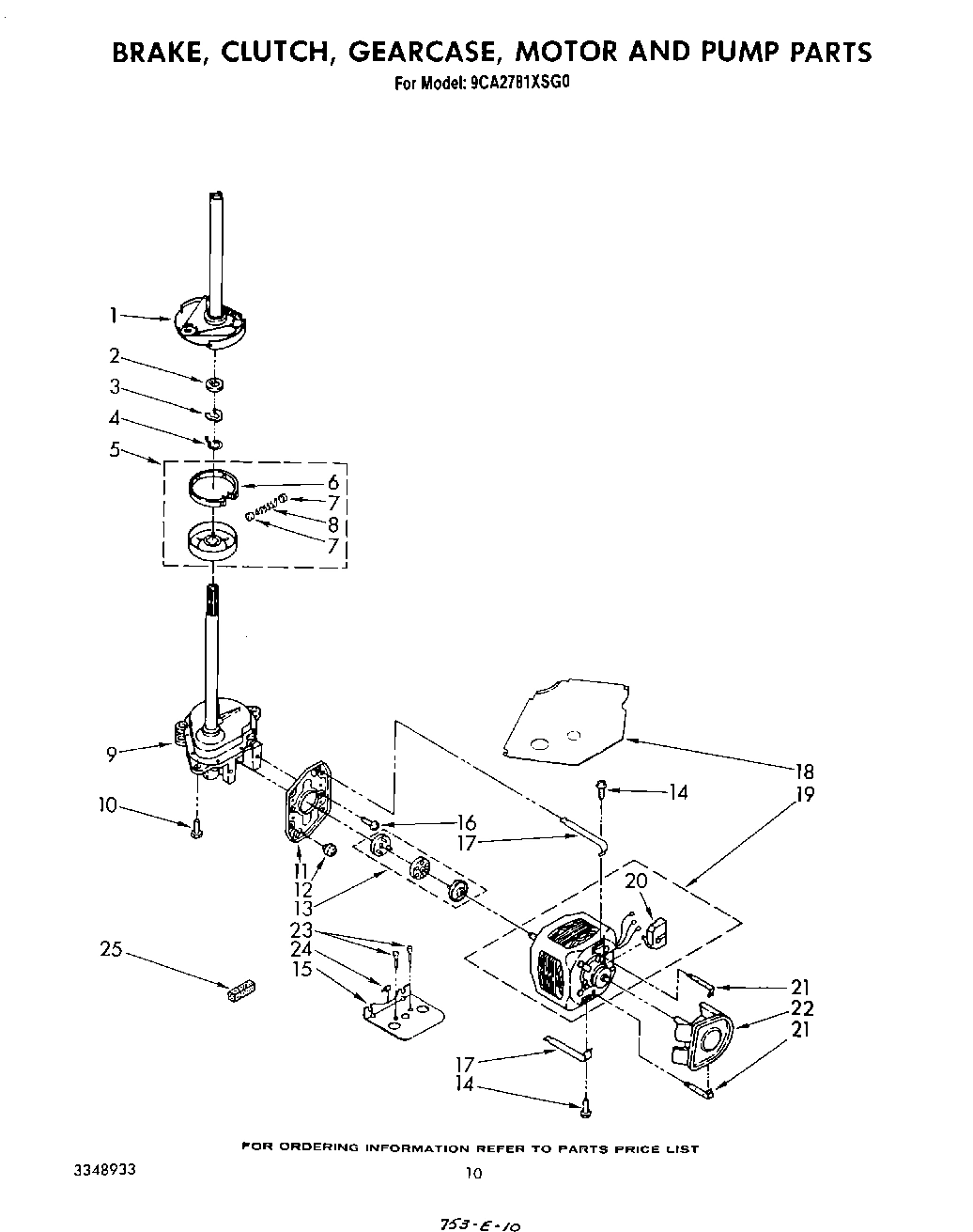08 - BRAKE, CLUTCH, GEARCASE, MOTOR AND PUMP