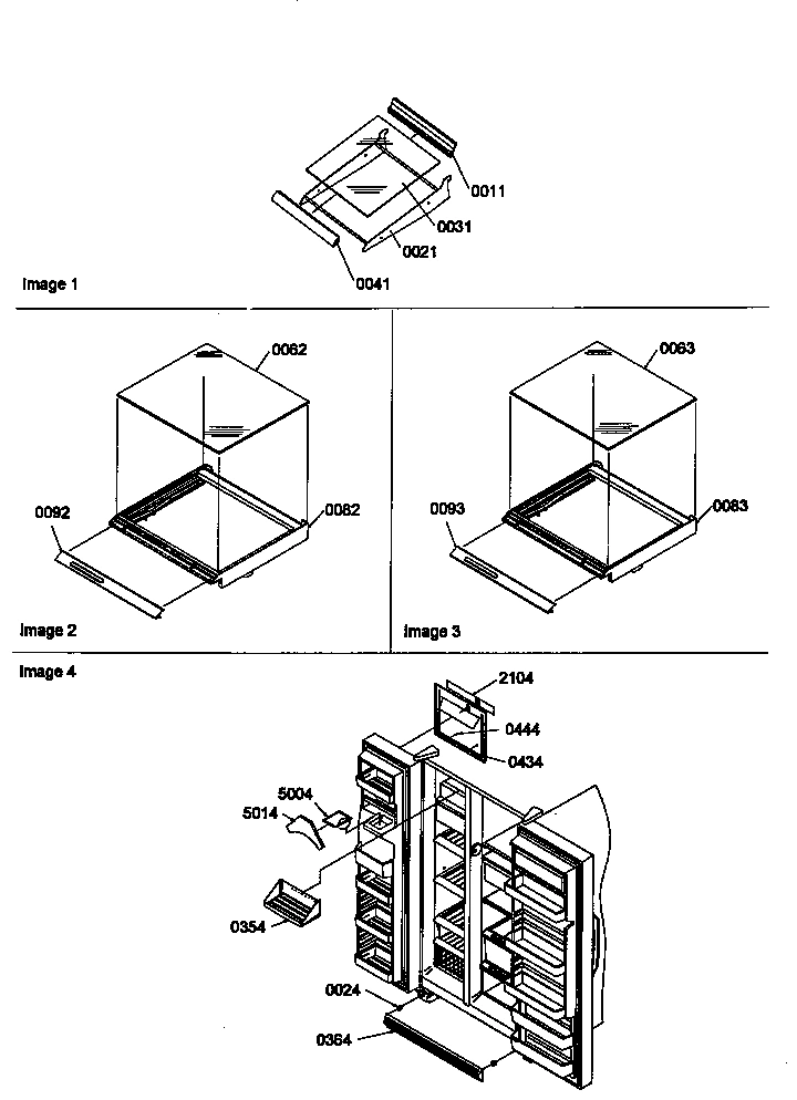 12 - SHELF, CRISPER ASSEMBLIES AND TOE GRILLE
