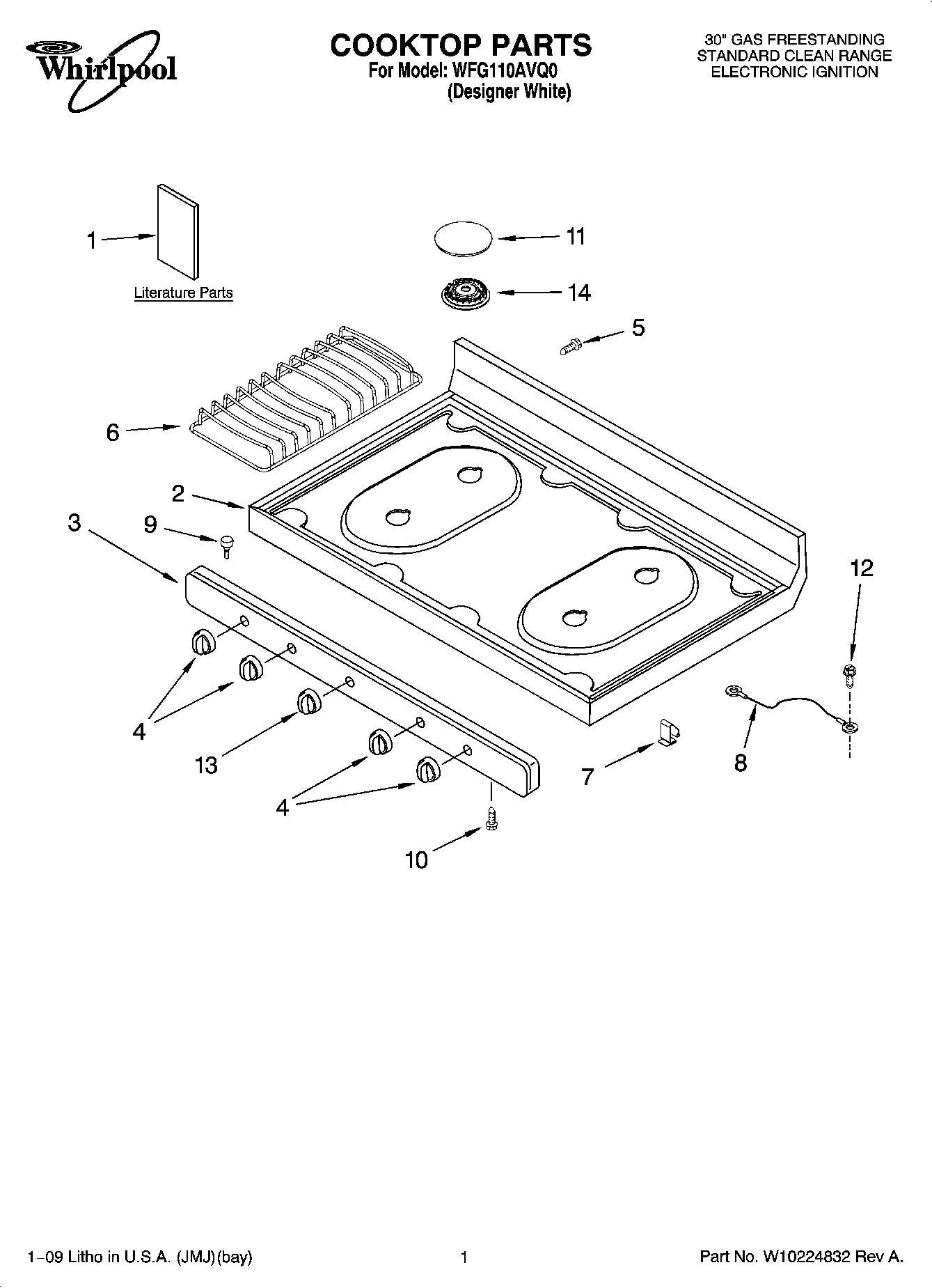 01 - COOKTOP PARTS