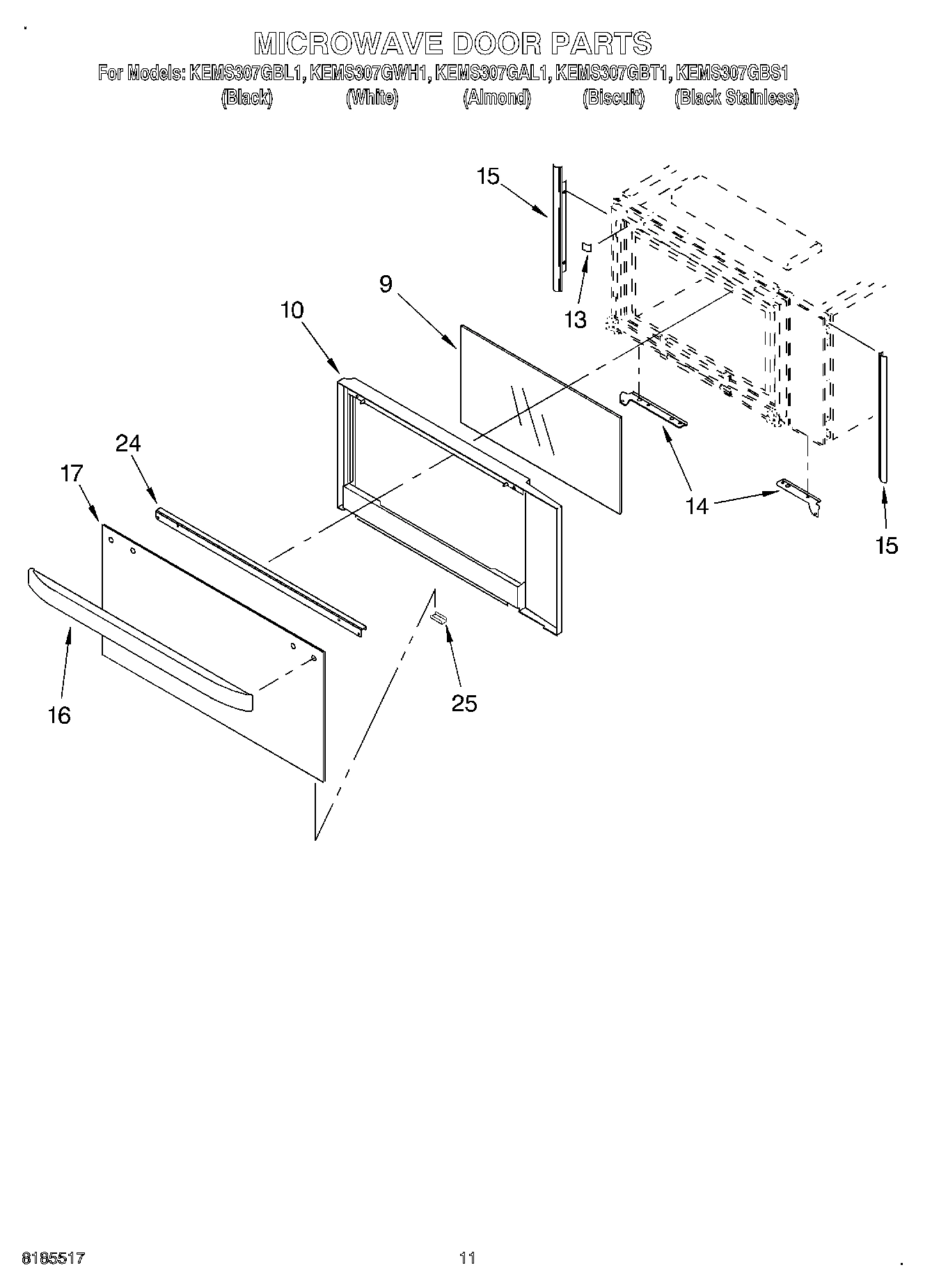 09 - MICROWAVE DOOR