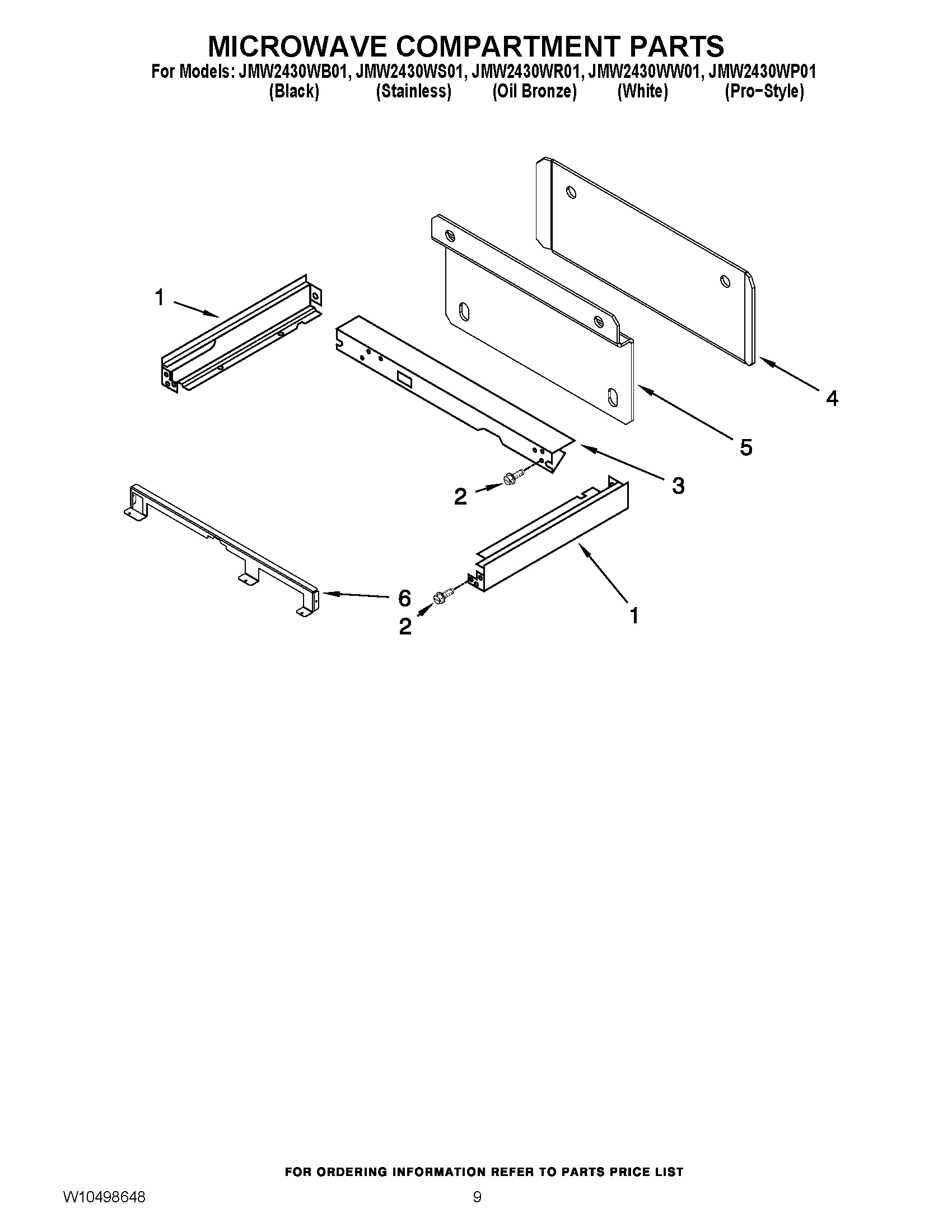 06 - MICROWAVE COMPARTMENT PARTS