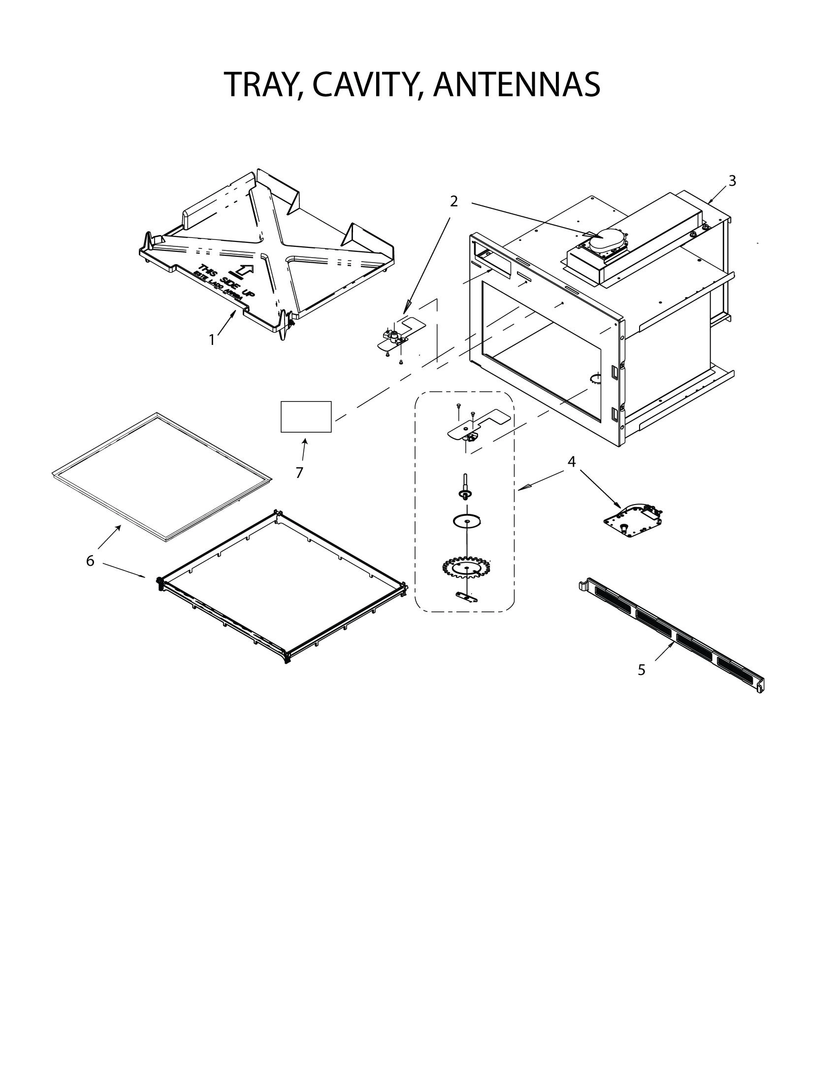 TRAY, CAVITY, ANTENNAS