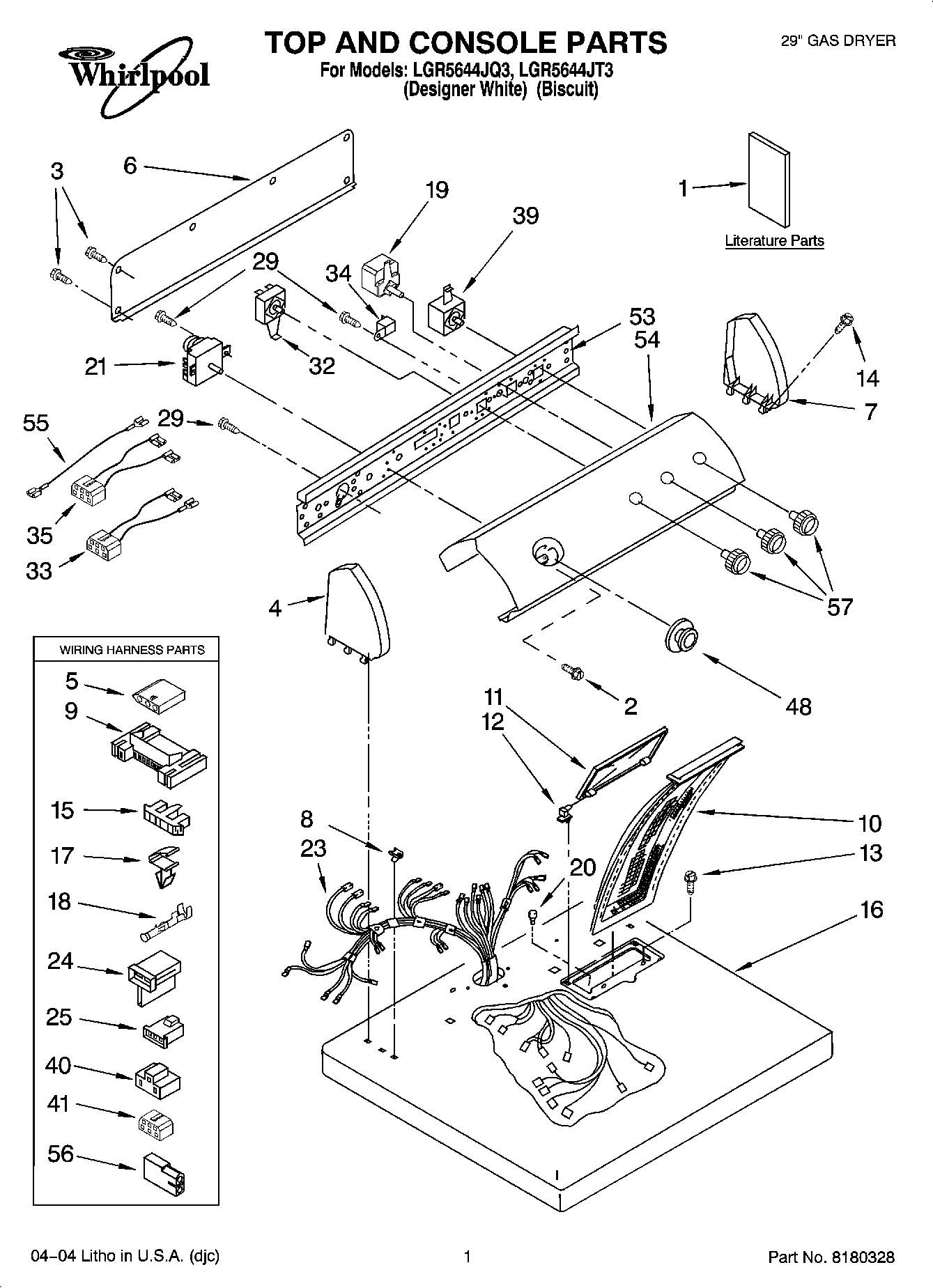 01 - TOP AND CONSOLE PARTS