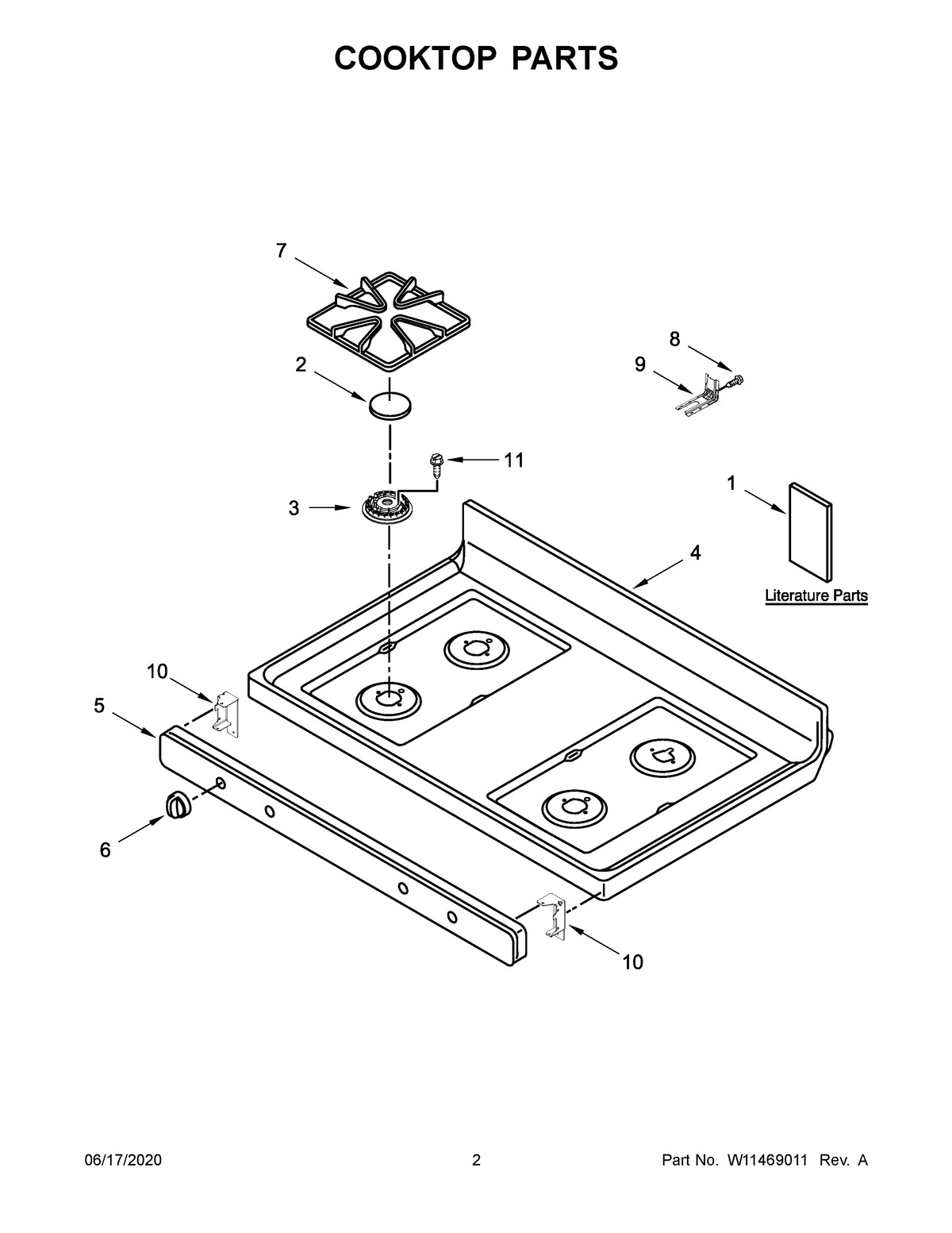 02 - COOKTOP PARTS