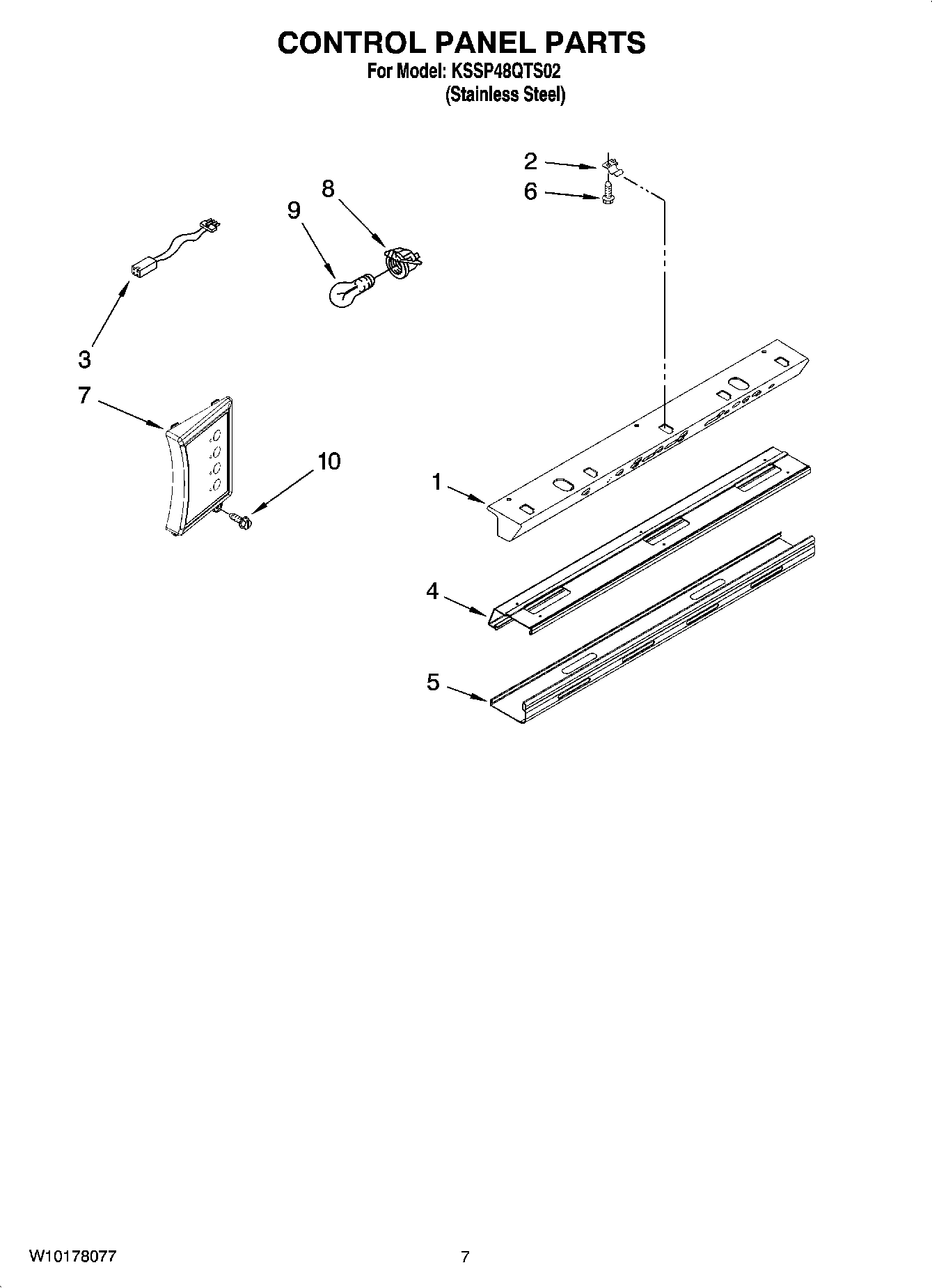 05 - CONTROL PANEL PARTS