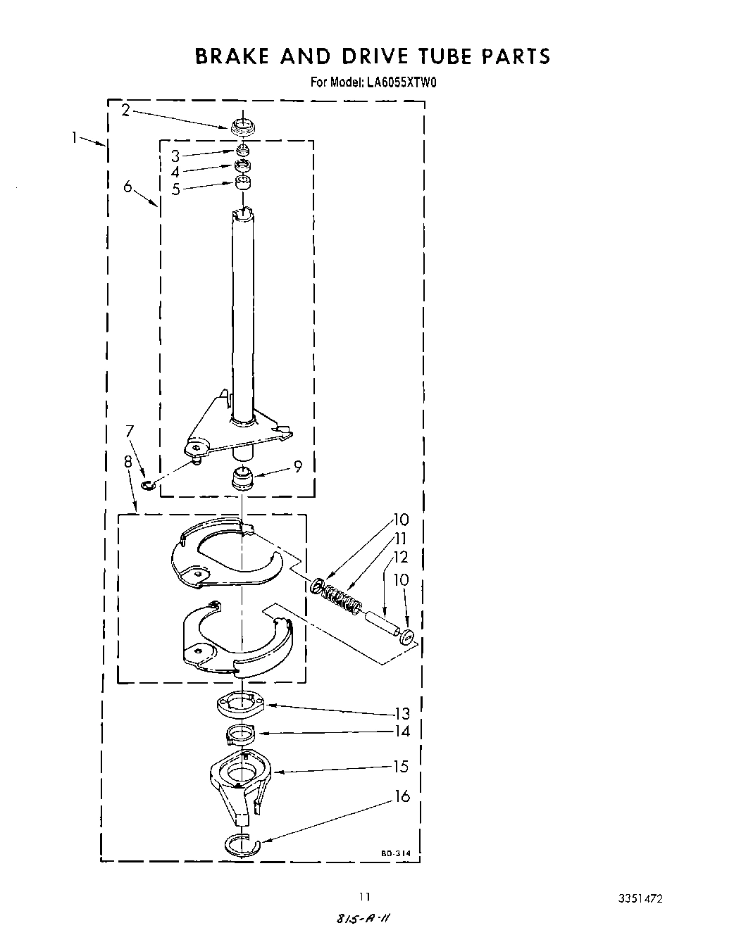 09 - BRAKE AND DRIVE TUBE