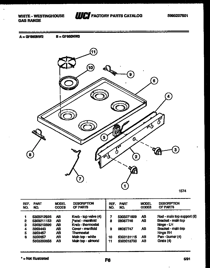03 - COOKTOP PARTS