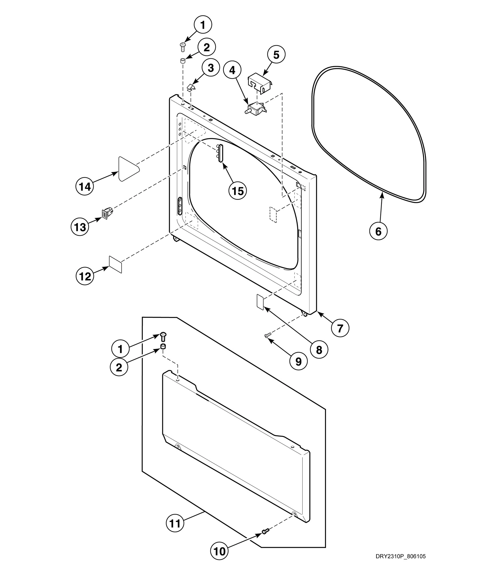 Access Panel, Front Panel and Seal (Drawing 5 of 5)