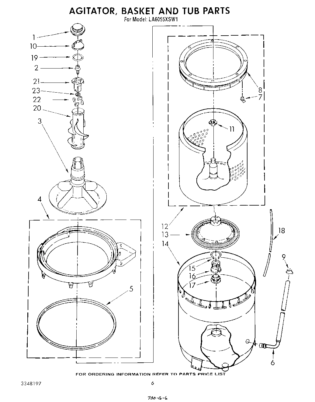 04 - AGITATOR, BASKET AND TUB