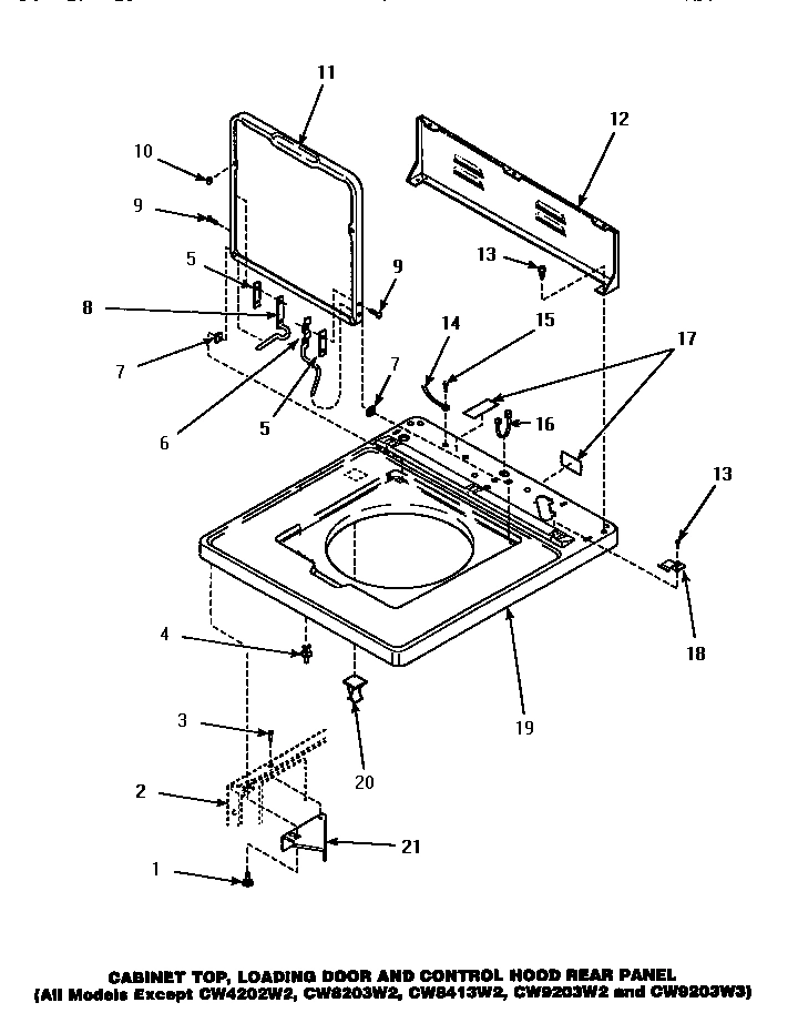 04 - CAB TOP/LOADING DR & CTRL HOOD REAR PAN