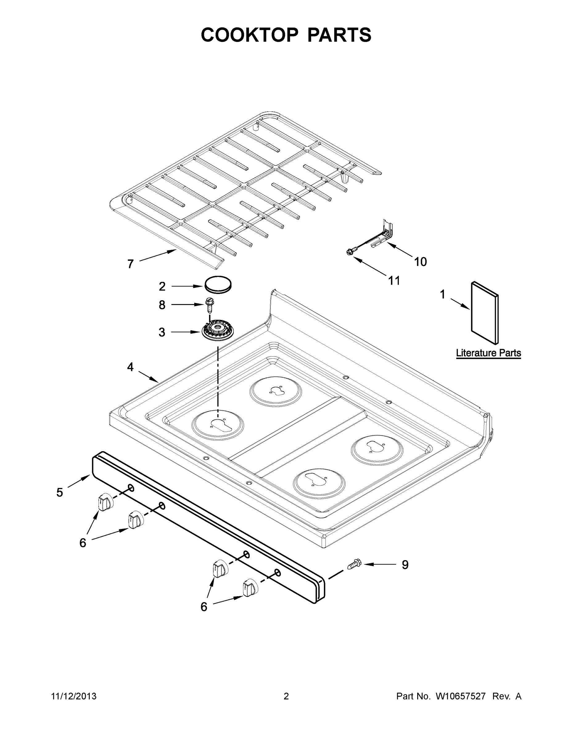 02 - COOKTOP PARTS