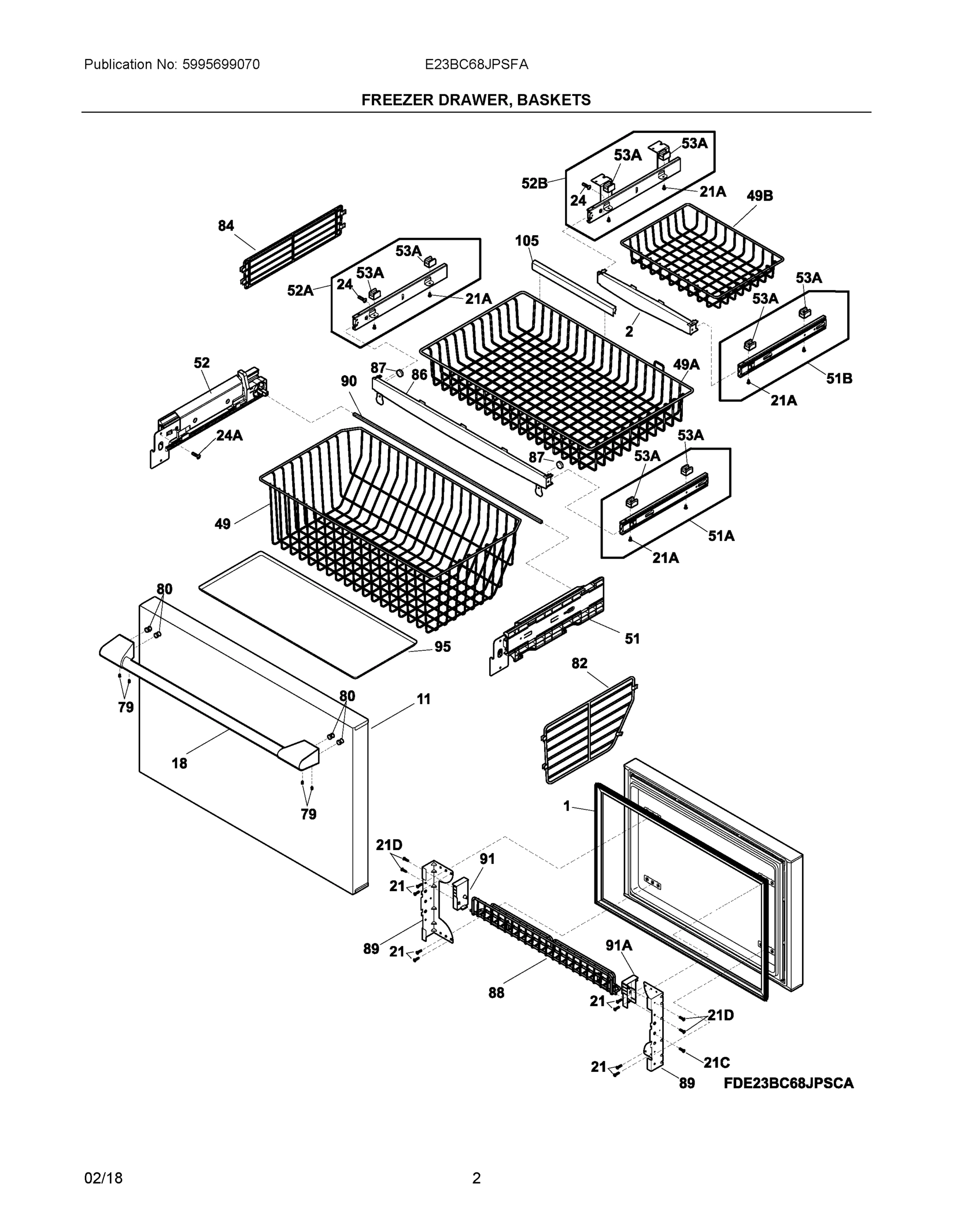 02 - FREEZER DRAWER, BASKETS
