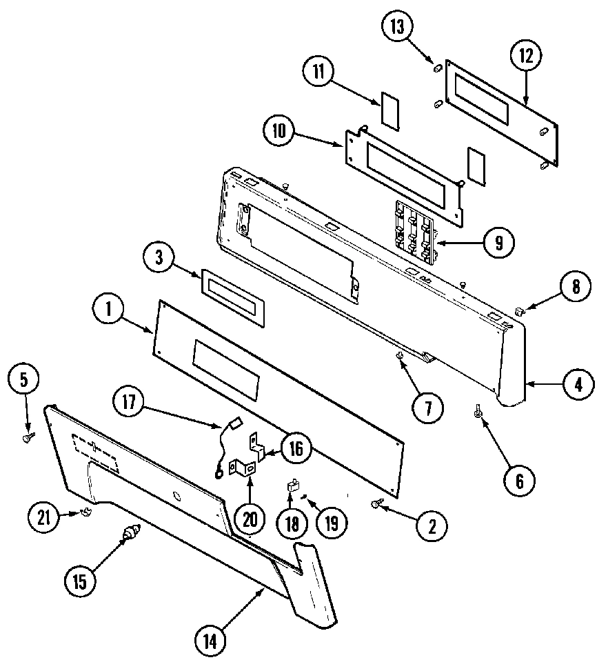 01 - CONTROL PANEL (DRYER)