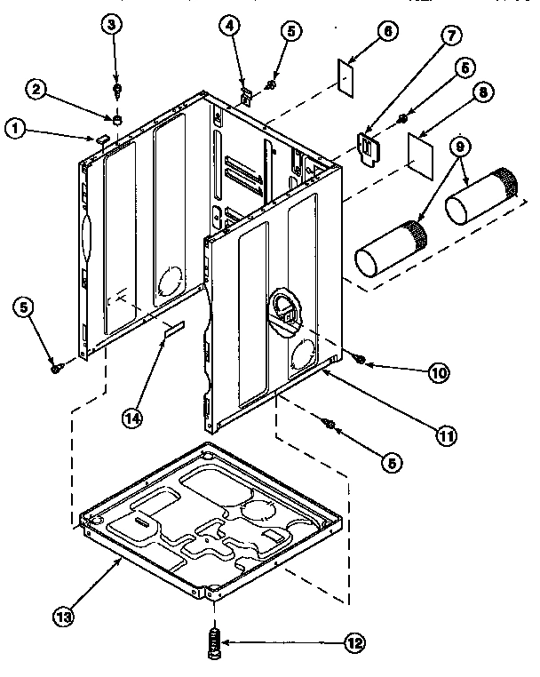02 - CABINET, EXHAUST DUCT AND BASE
