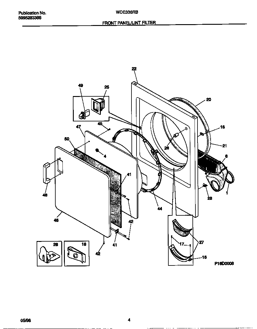 03 - FRONT PANEL/LINT FILTER