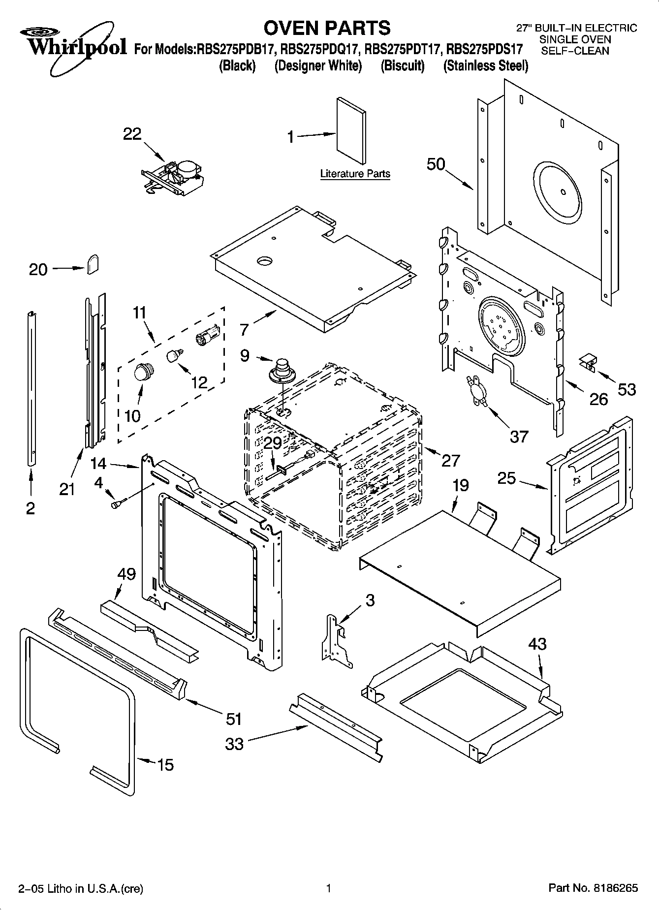 01 - OVEN PARTS