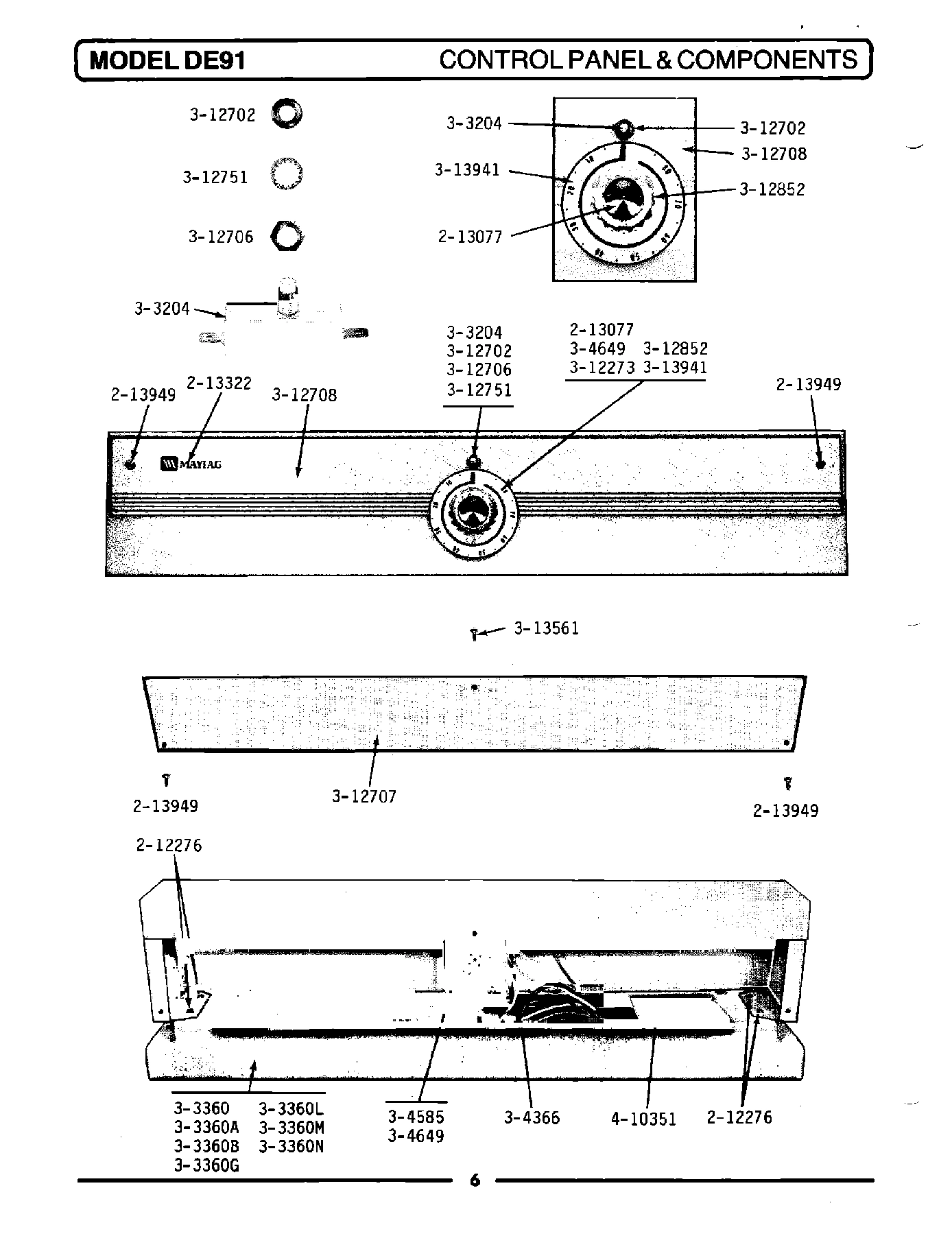 01 - CONTROL PANEL & COMPONENTS
