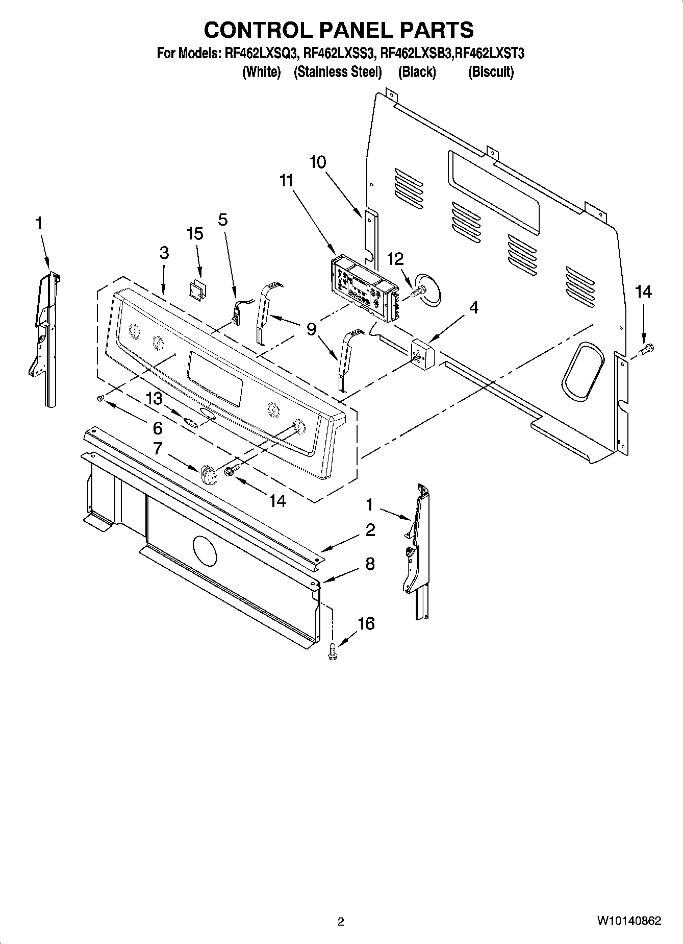 02 - CONTROL PANEL PARTS