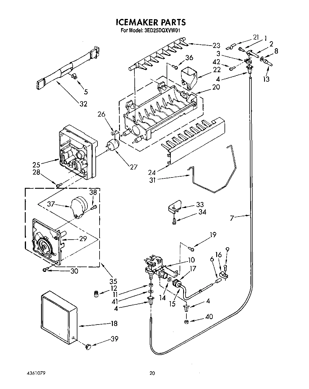 14 - ICEMAKER, LIT/OPTIONAL