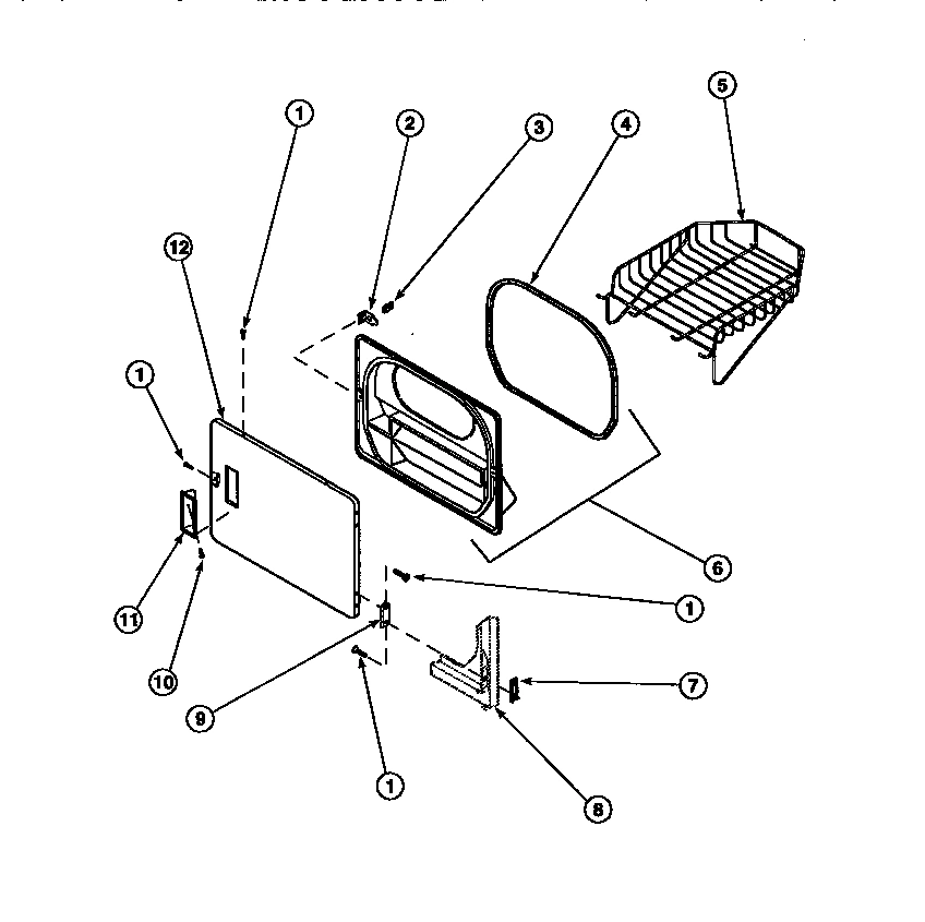 13 - LOADING DOOR WITH DRYING RACK