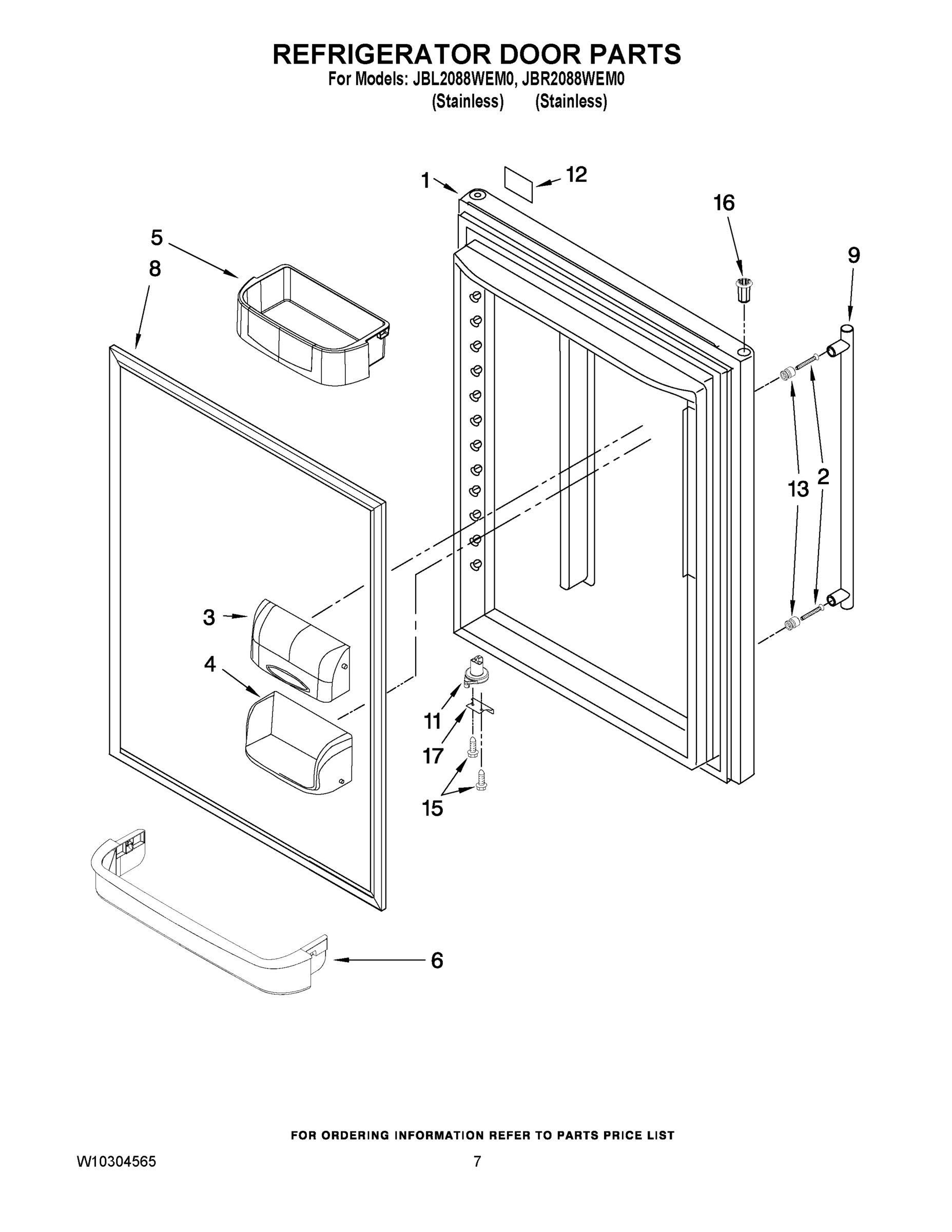 04 - REFRIGERATOR DOOR PARTS