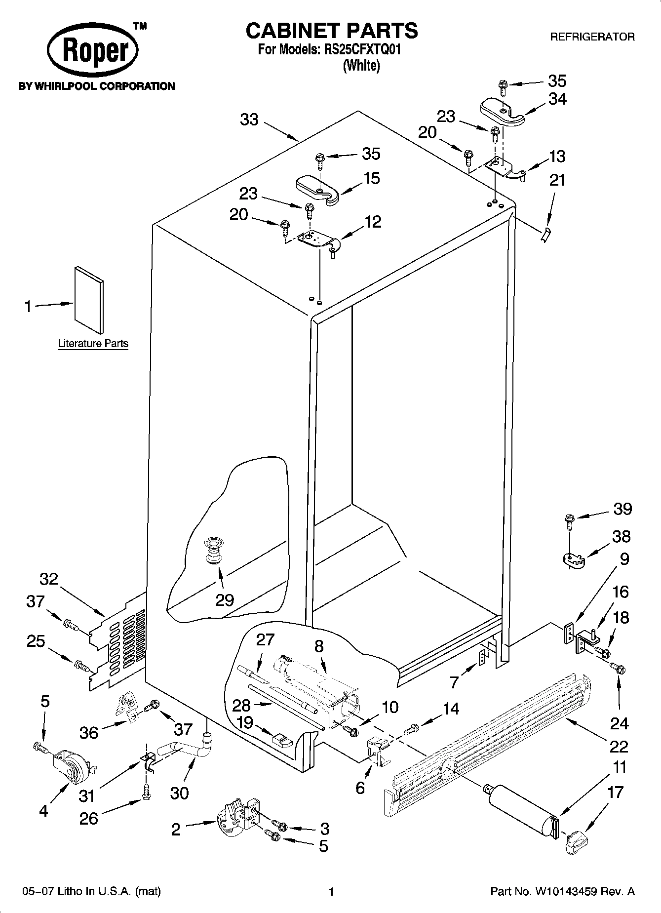 01 - CABINET PARTS