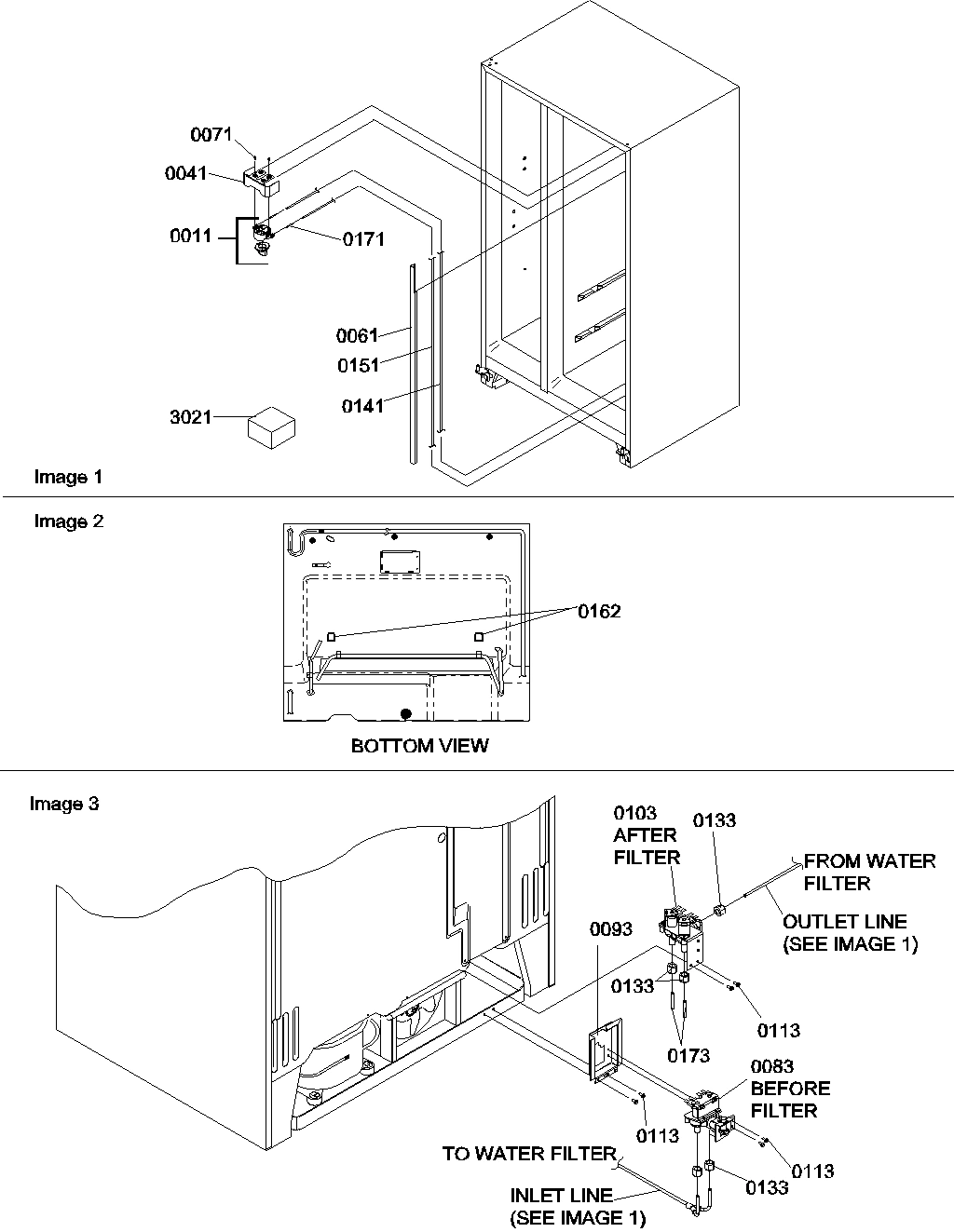 14 - WATER FILTER ASSY & WATER VALVES