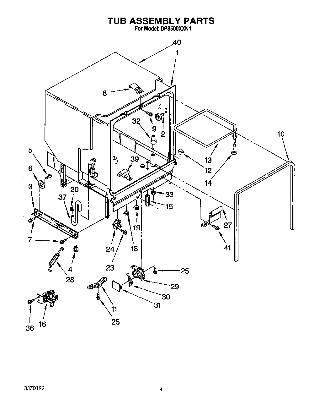 04 - TUB ASSEMBLY