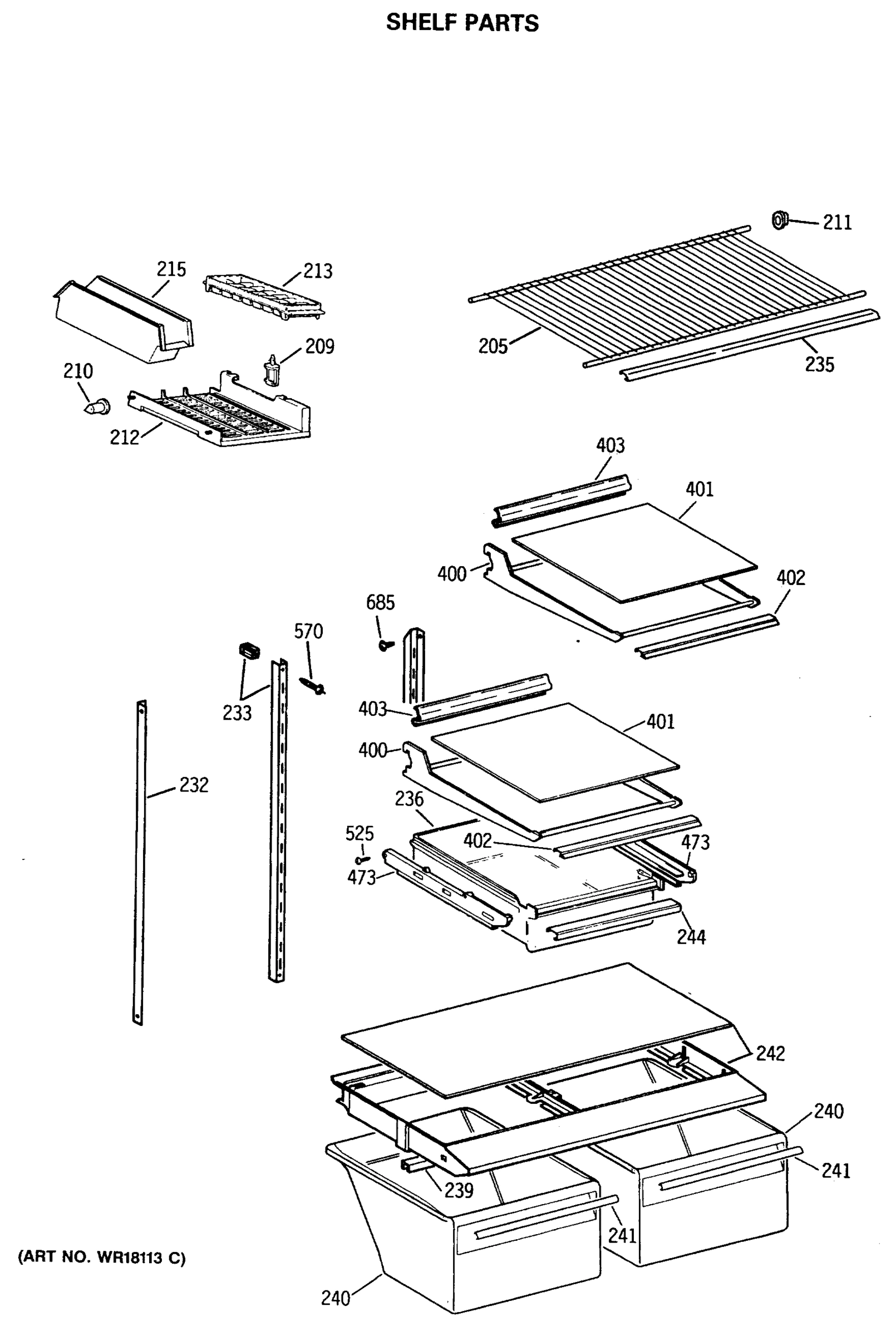 SHELF PARTS