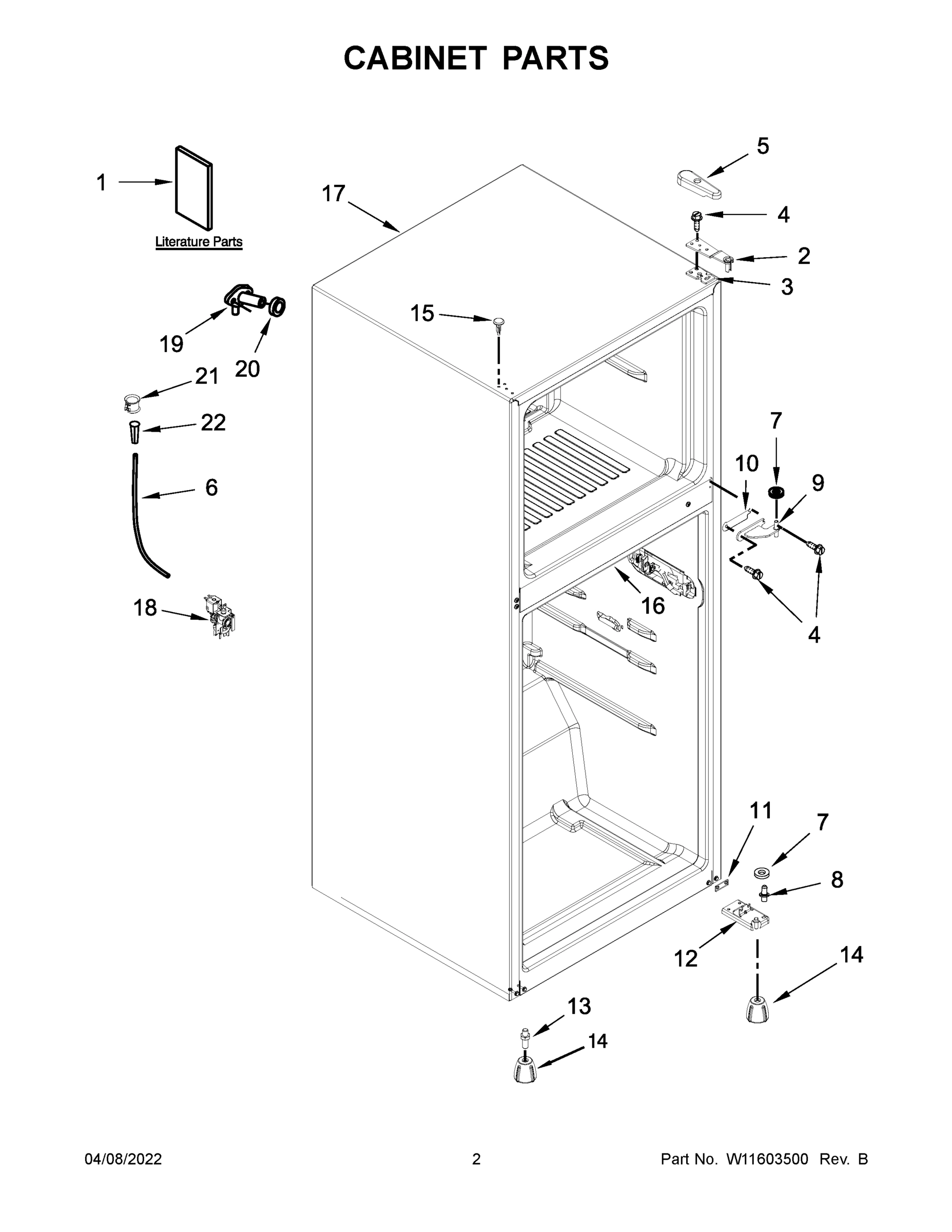 02 - CABINET PARTS
